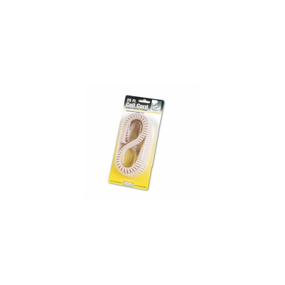  AZRSOF42260 Softalk 42260 Coiled Phone Cord 25ft Beige