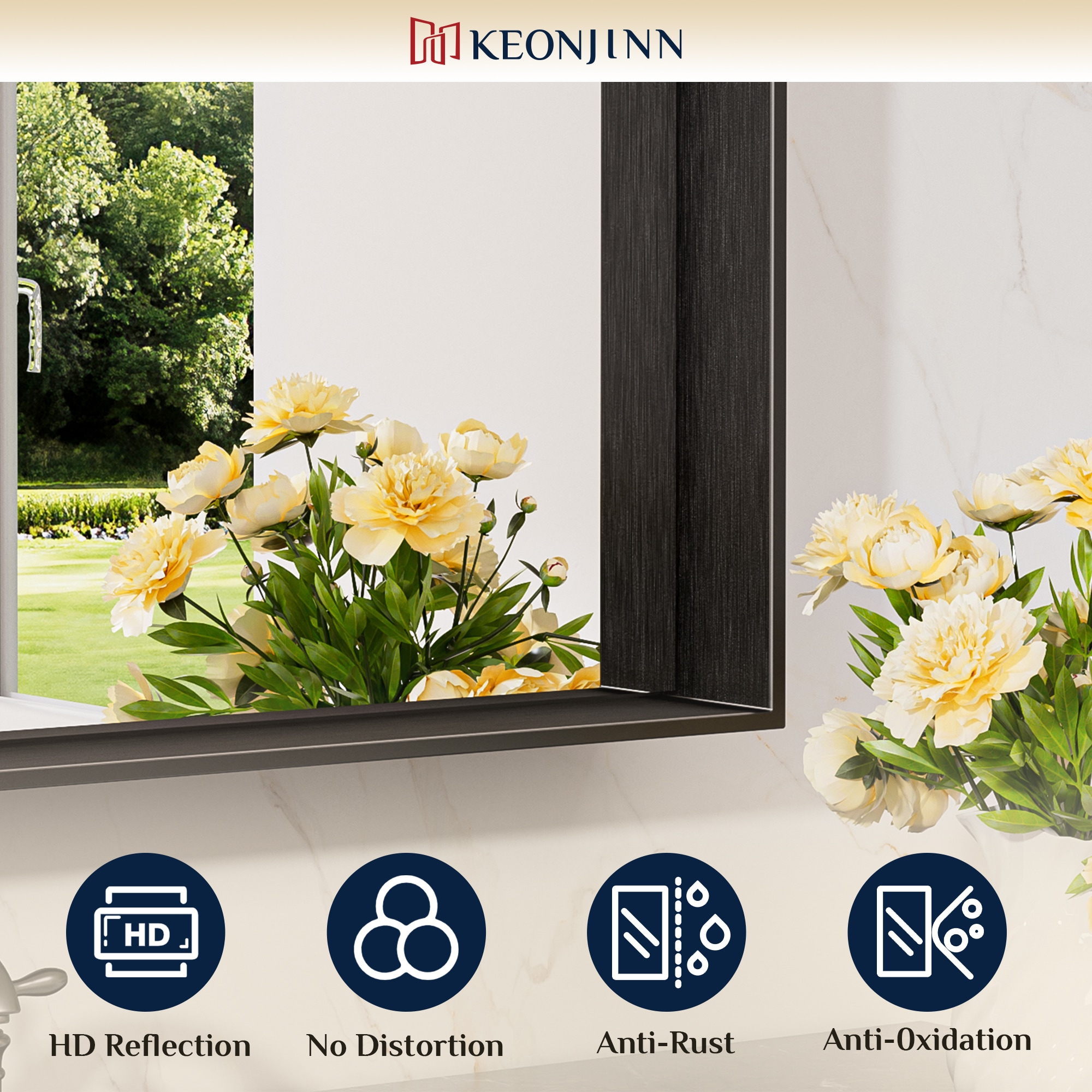 Keonjinn LW-JZ-JSKFJ-6181BK Decor-Mirrors - View #6