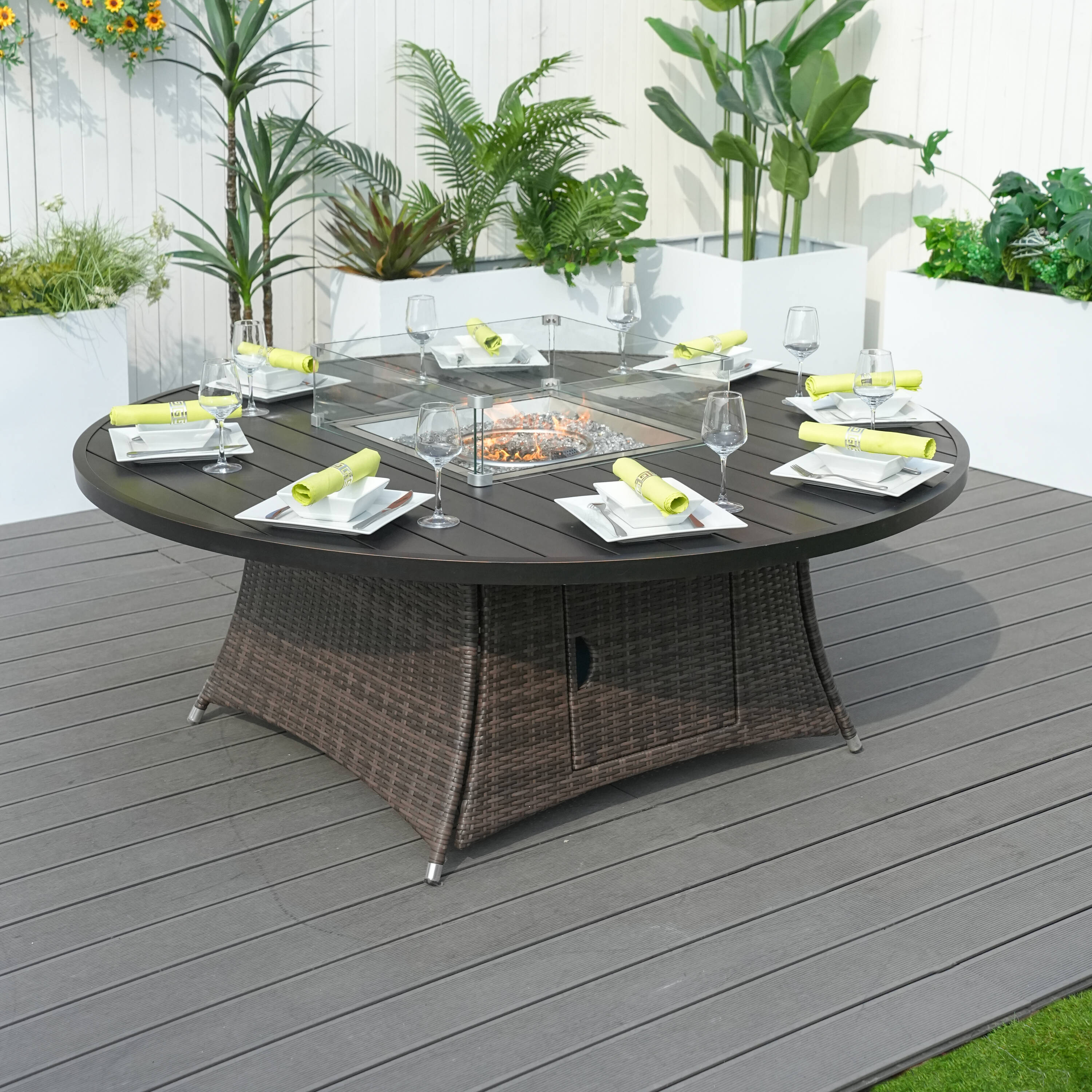 Direct Wicker DWG-1108A-BR-T Outdoor-Gas-Firepits - View #2