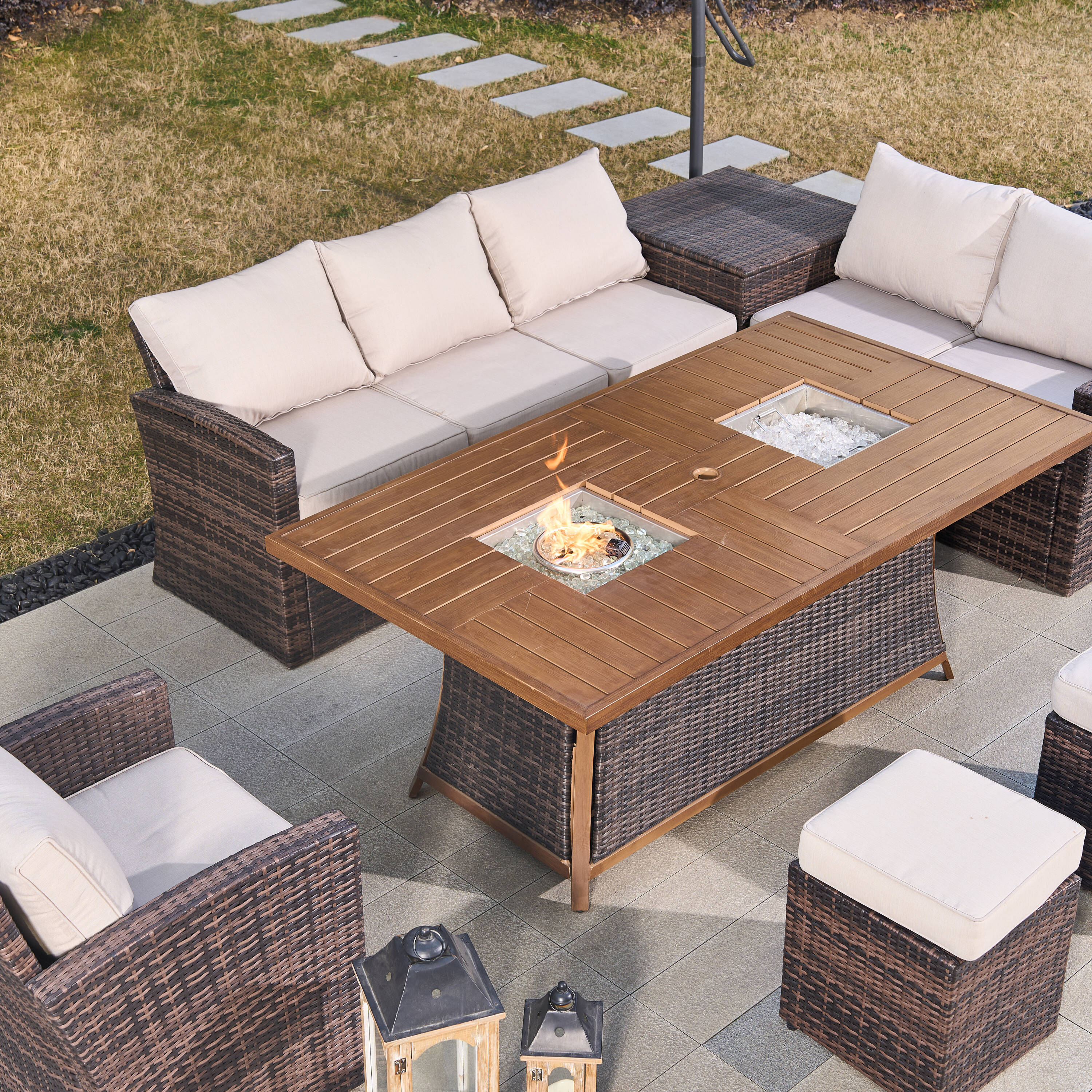 Direct Wicker DWG-2403BFI-BR Patio-Conversation-Sets - View #17