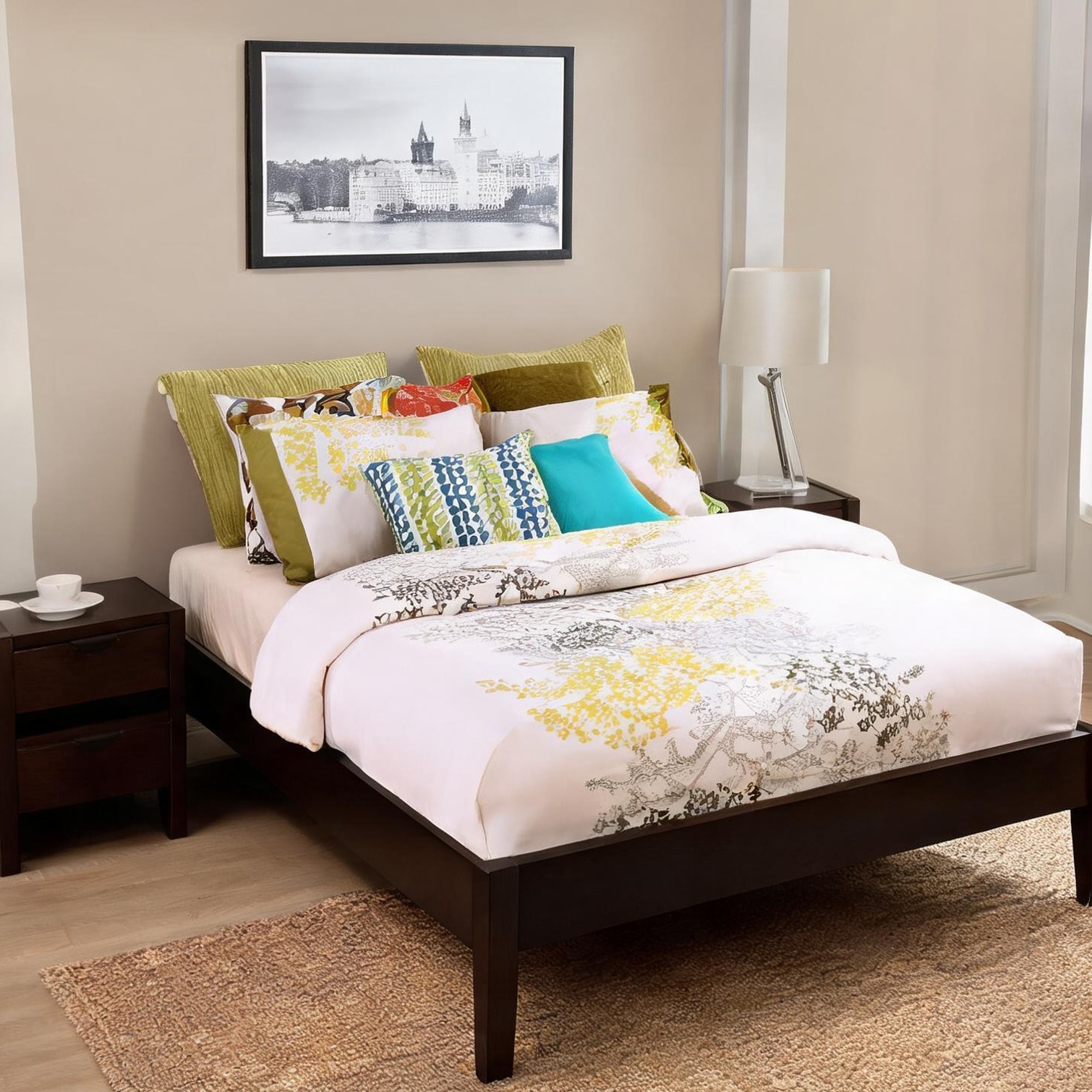 Tammesy Beds and Frames And - No box spring needed Queen size wood ...