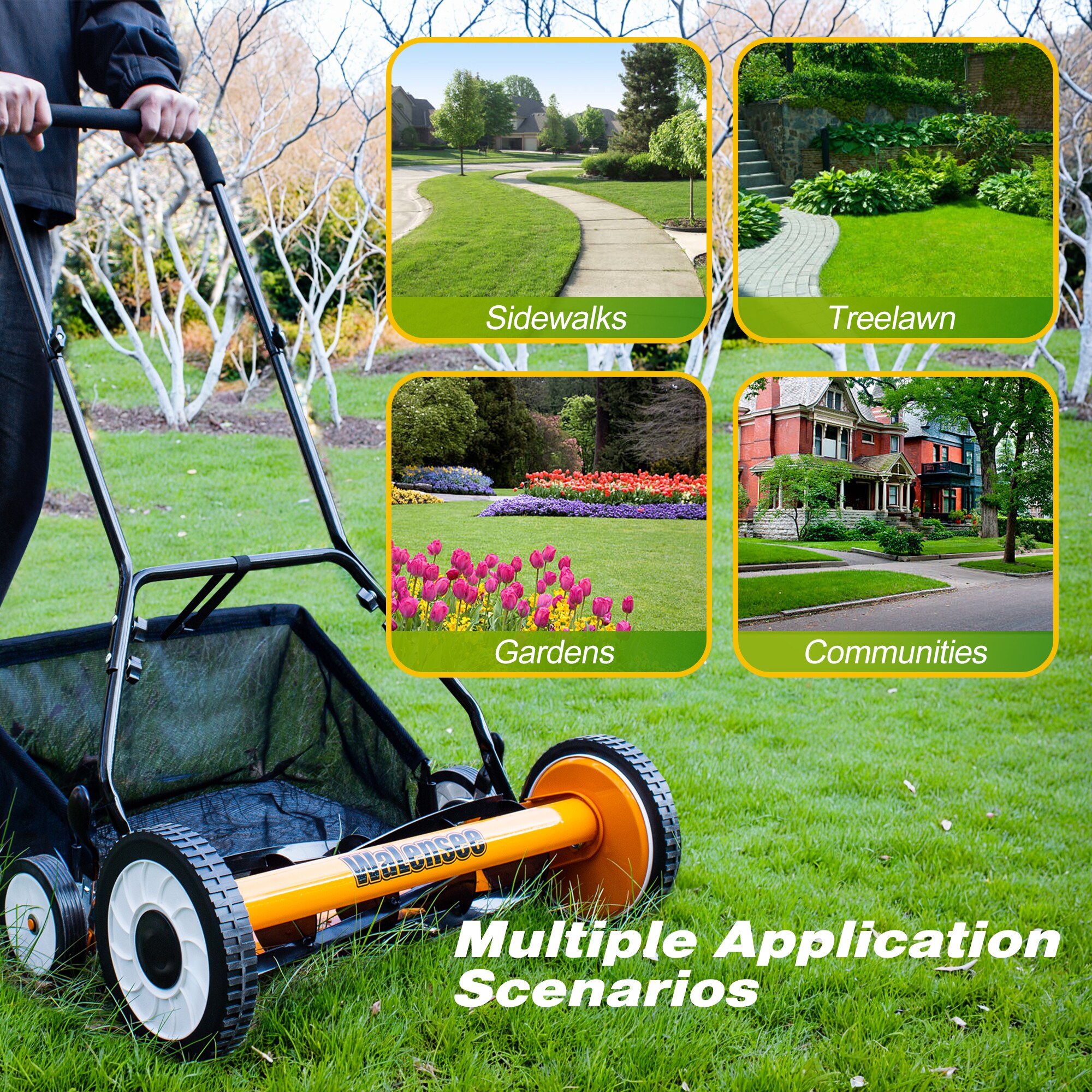 Walensee WBLM-001-20-LS Push-Mower-Reel - View #7