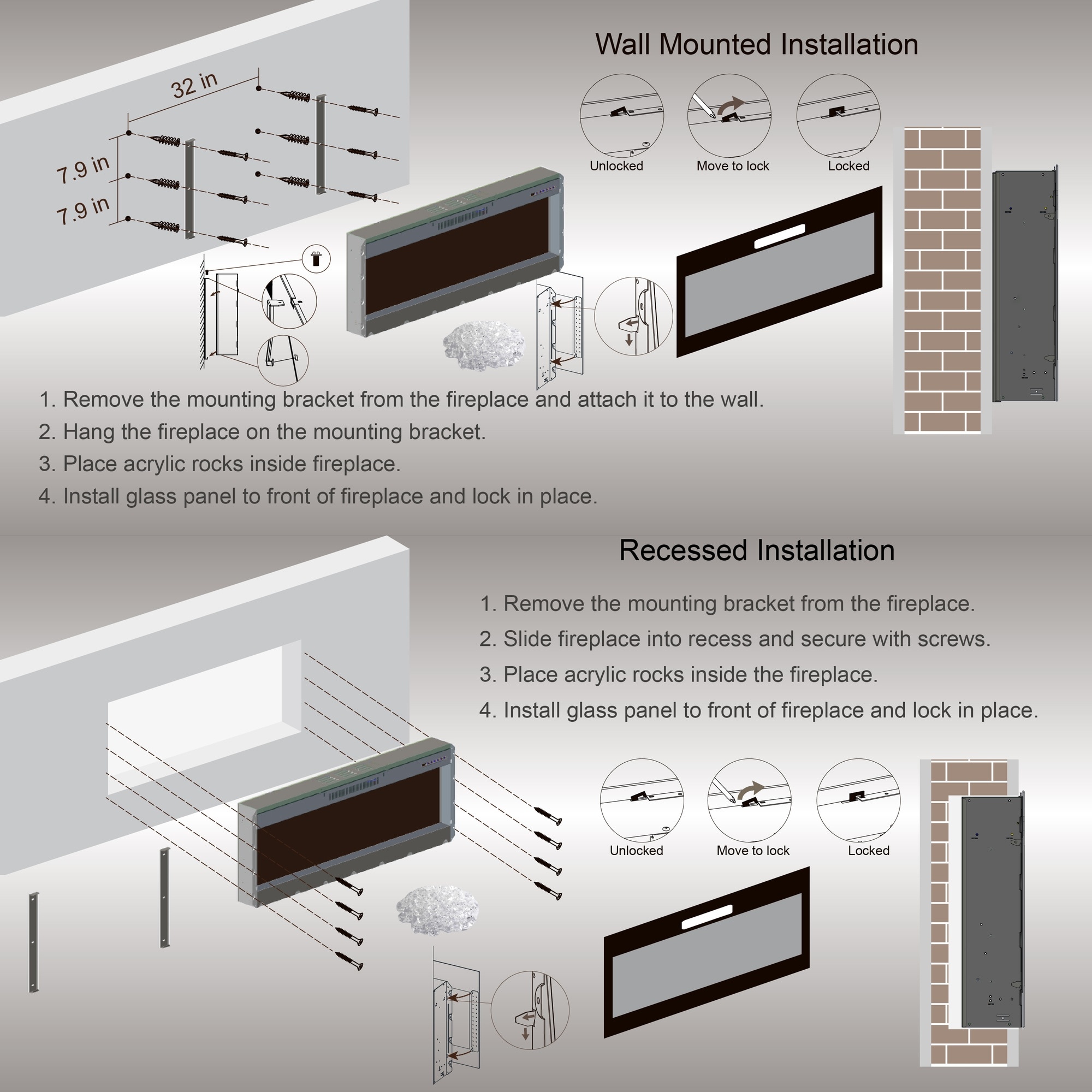 Dimakai DK-W1769139419 Electric-Fireplaces - View #8