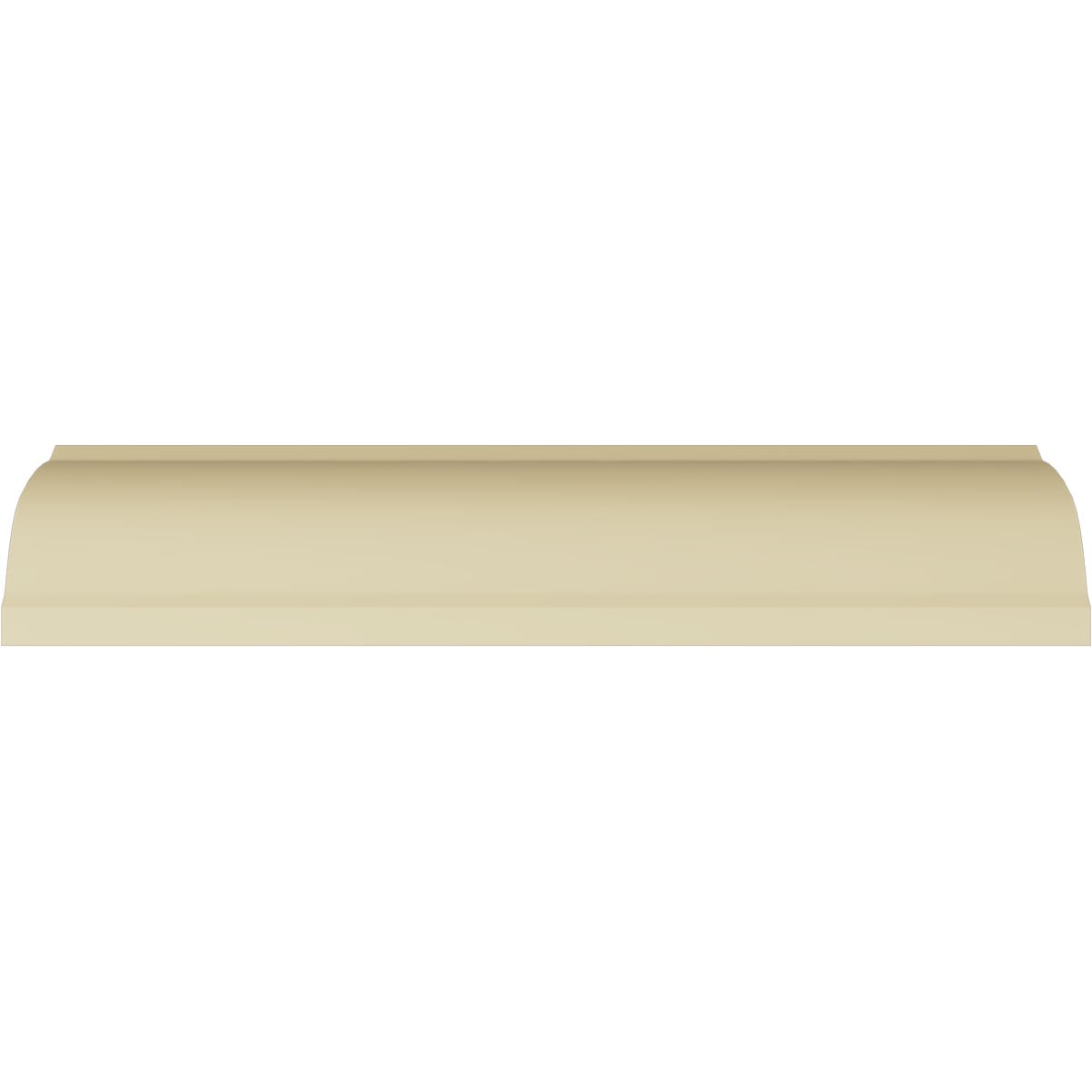 Primed White Polyurethane Fleur-de-Lis Crown Moulding