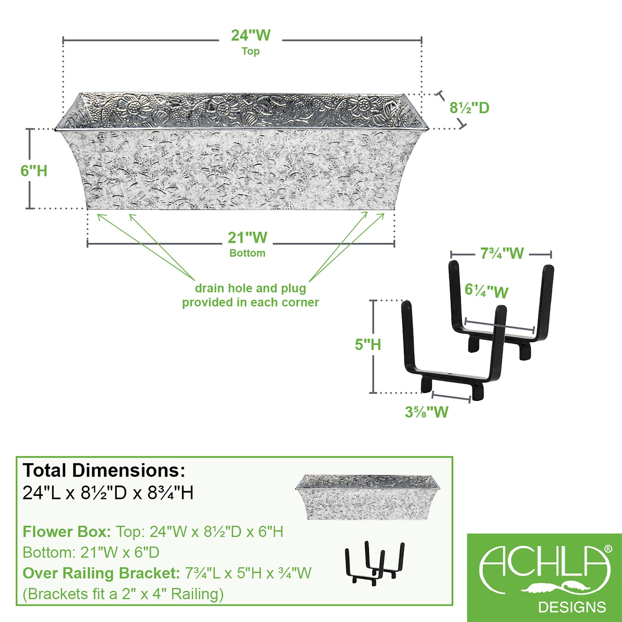 ACHLA Designs 122-0026 Planter-Window-Box - View #6