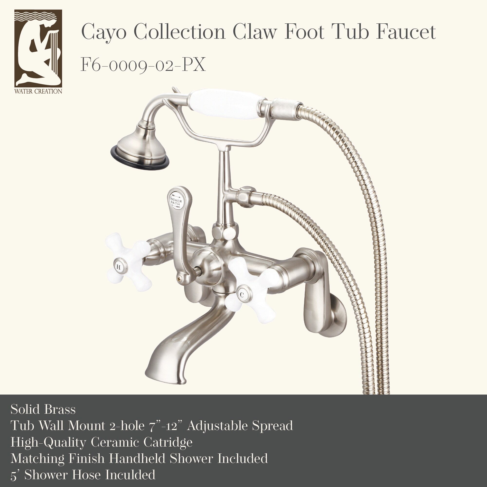 Water Creation F6-0009-02-PX Roman-Tub-Faucets - View #3