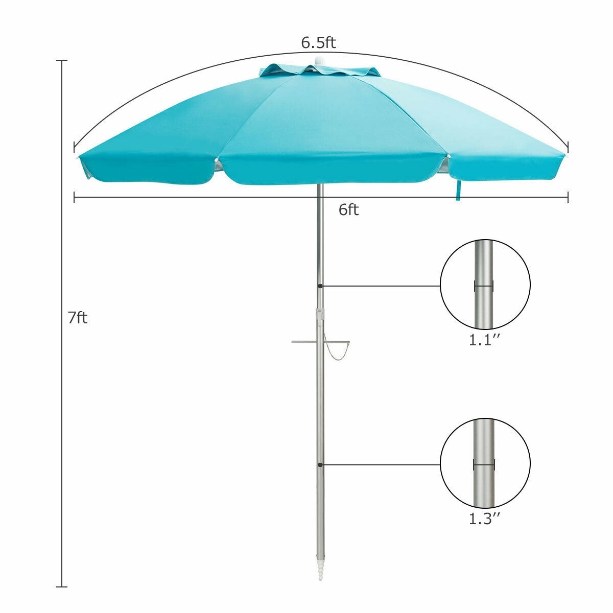 Forclover HYFW-S14BL Umbrellas-2 - View #3