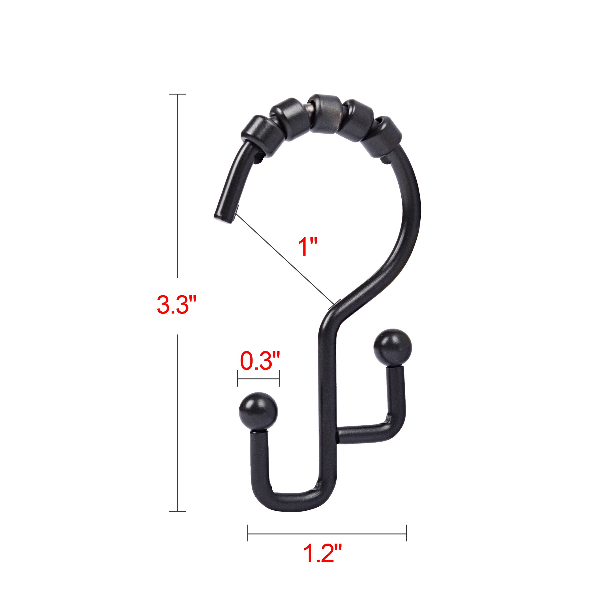 Utopia Alley HK3BK Shower-Rings-Hooks - View #10