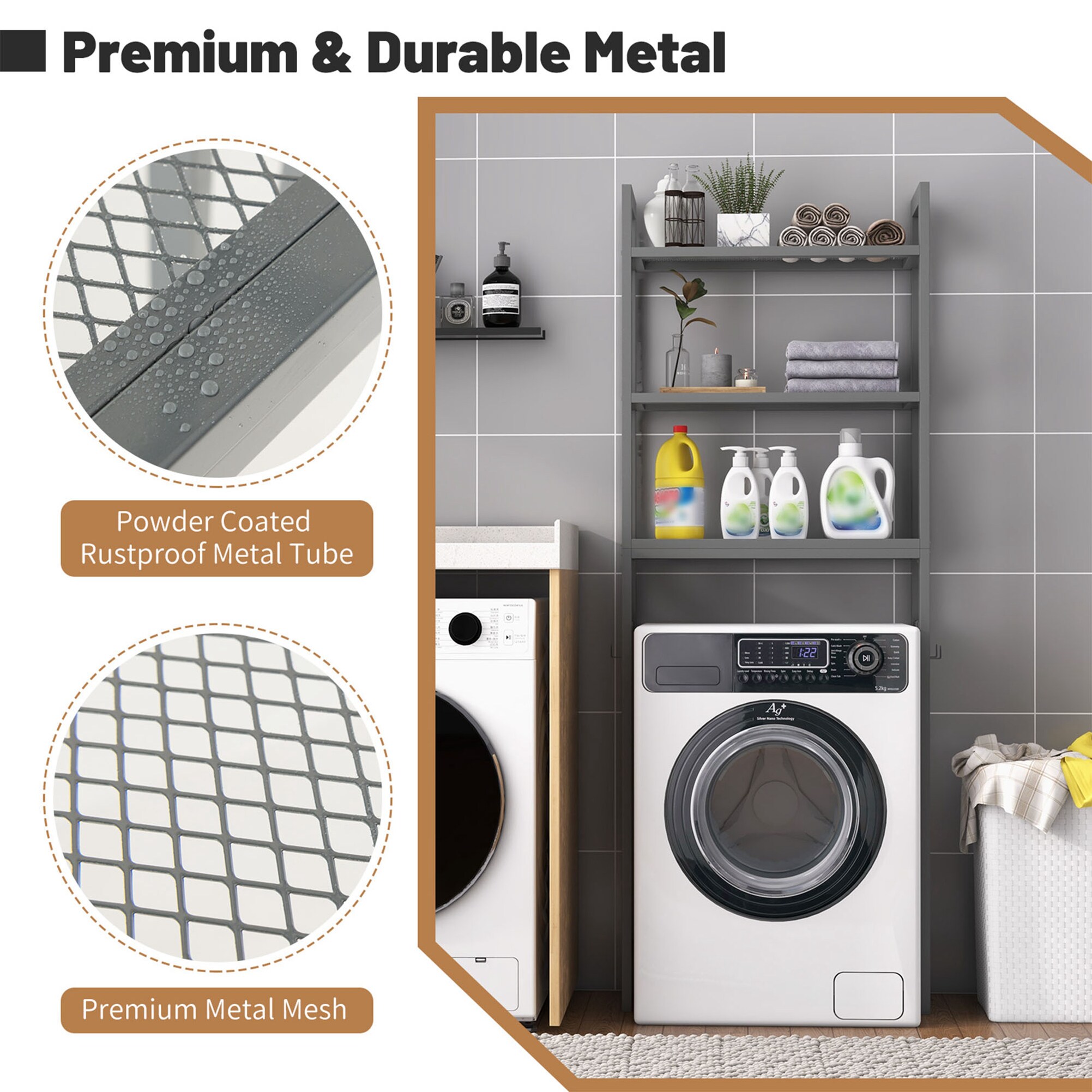 WELLFOR UTJ10981GR etageres - View #5
