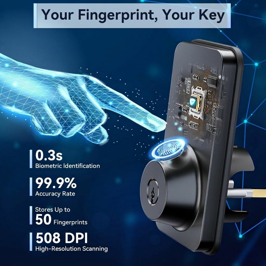 Adrinfly LAD0509M43 Electronic-Door-Locks - View #3