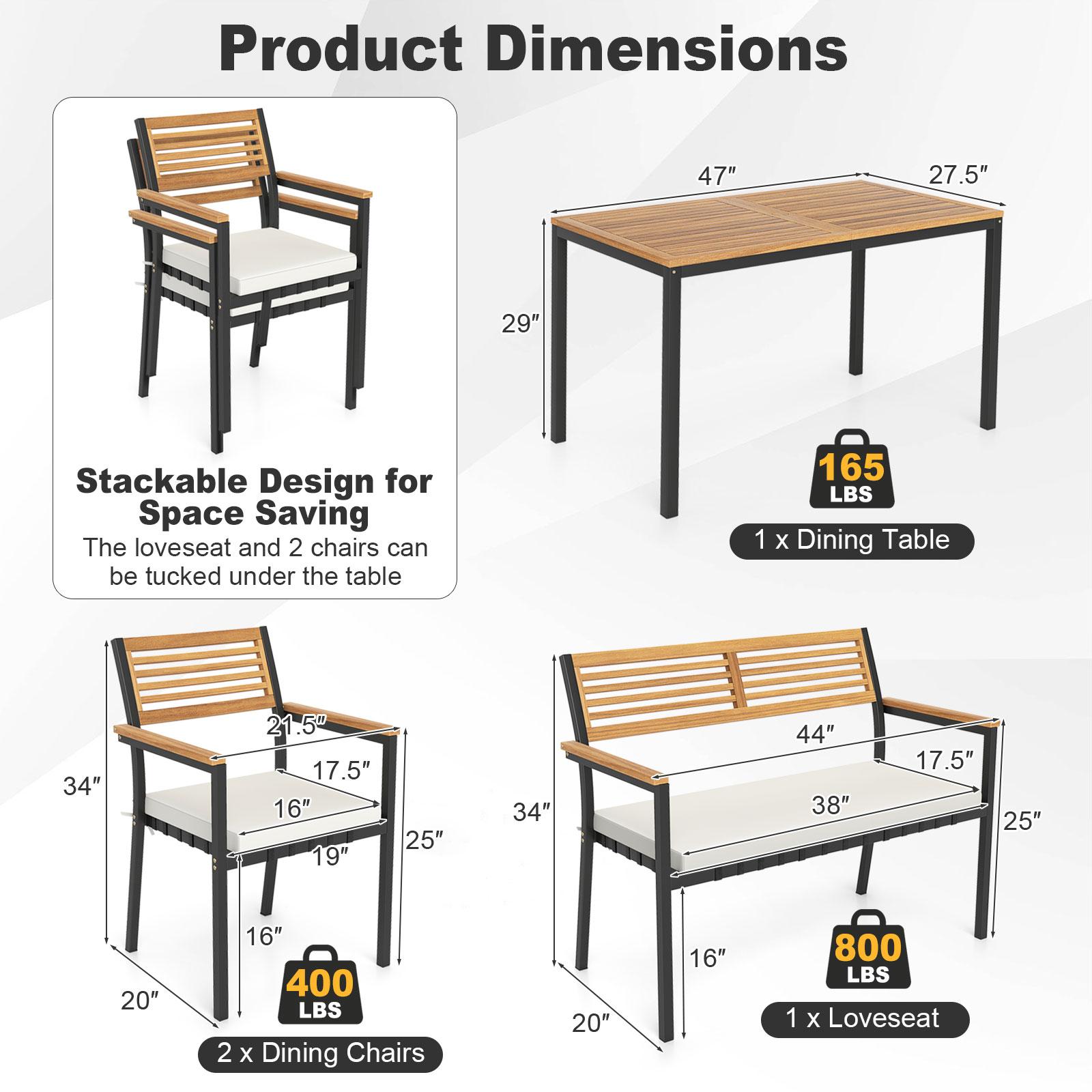 BABOOM BMMP-113WH+ Patio-Dining-Sets - View #6