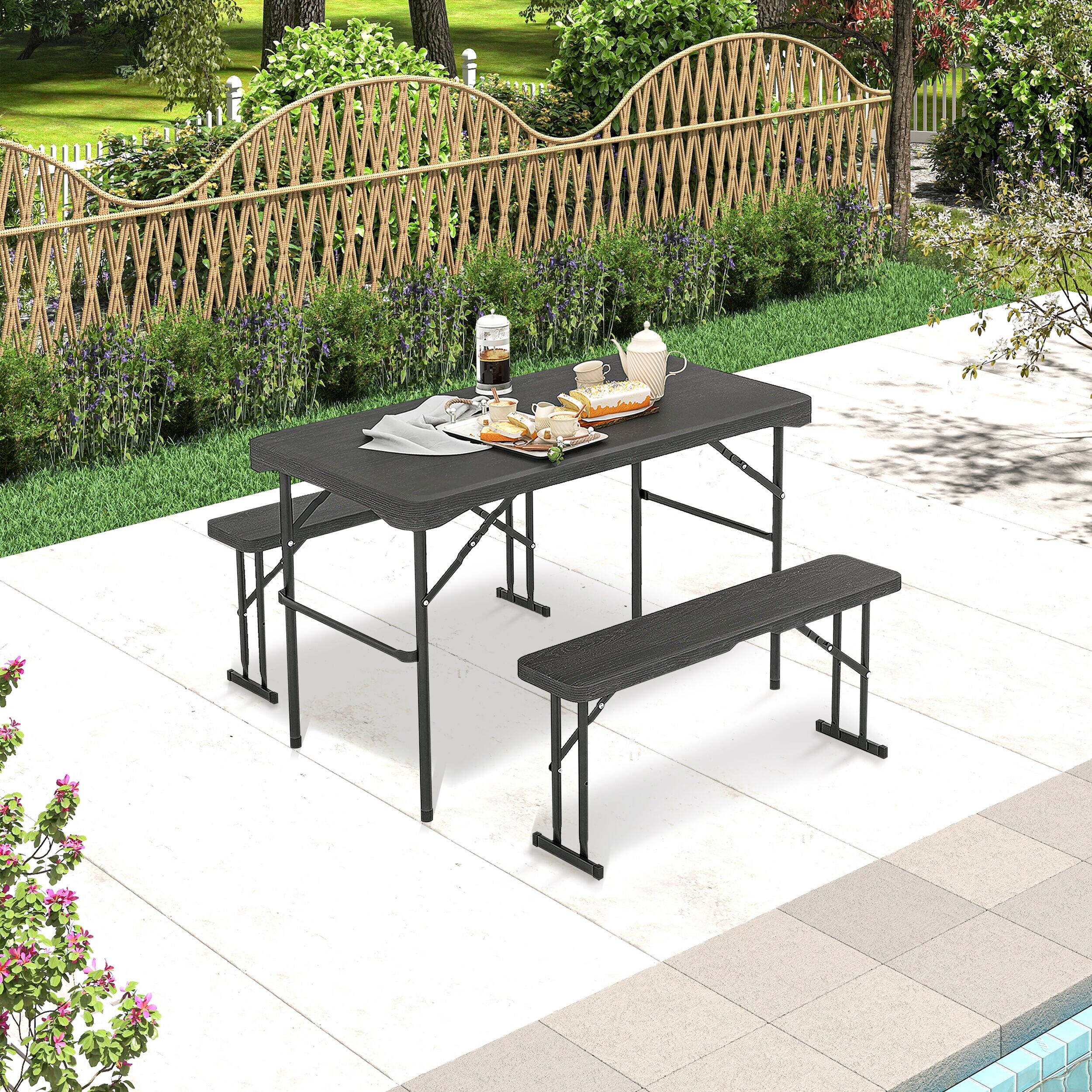 LIVIZA TDS11837BK Picnic-Tables - View #4