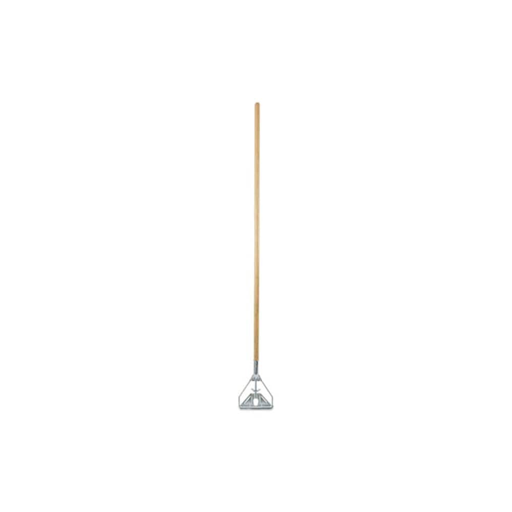 Boardwalk Screw Clamp Metal Head Wooden Mop Handle #20+ 62-in Natural