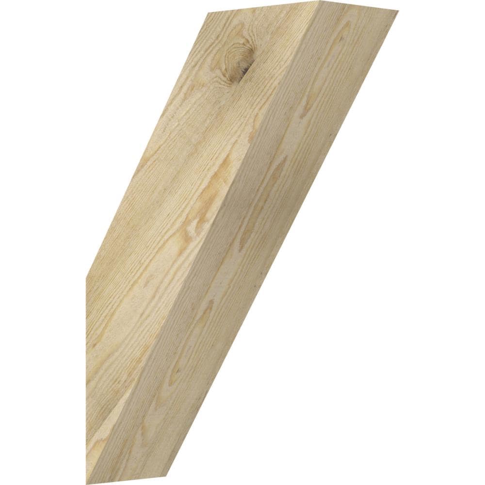 Ekena Millwork BRC06X16X24TRA00RDF 6-in x 16-in x 24-in Douglas Fir Unfinished Wood Traditional rough sawn