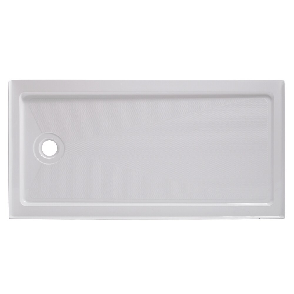 allen + roth Platform 60-in W x 30-in L with Right Drain Rectangle ...