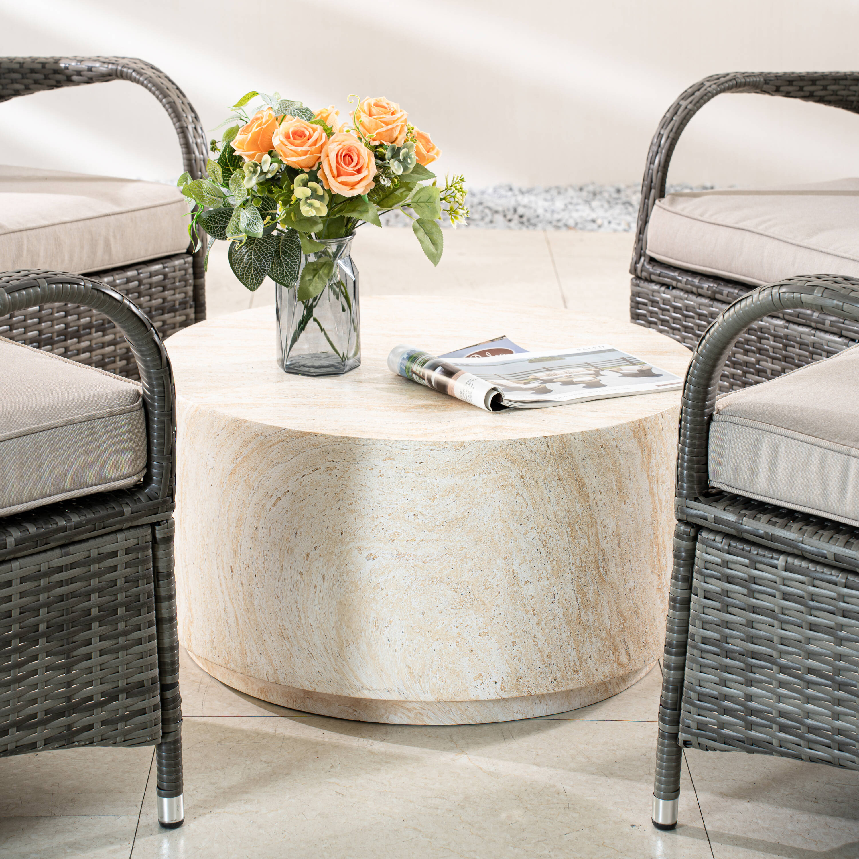 Direct Wicker DWC-240076TA1123G Patio-Conversation-Sets - View #4