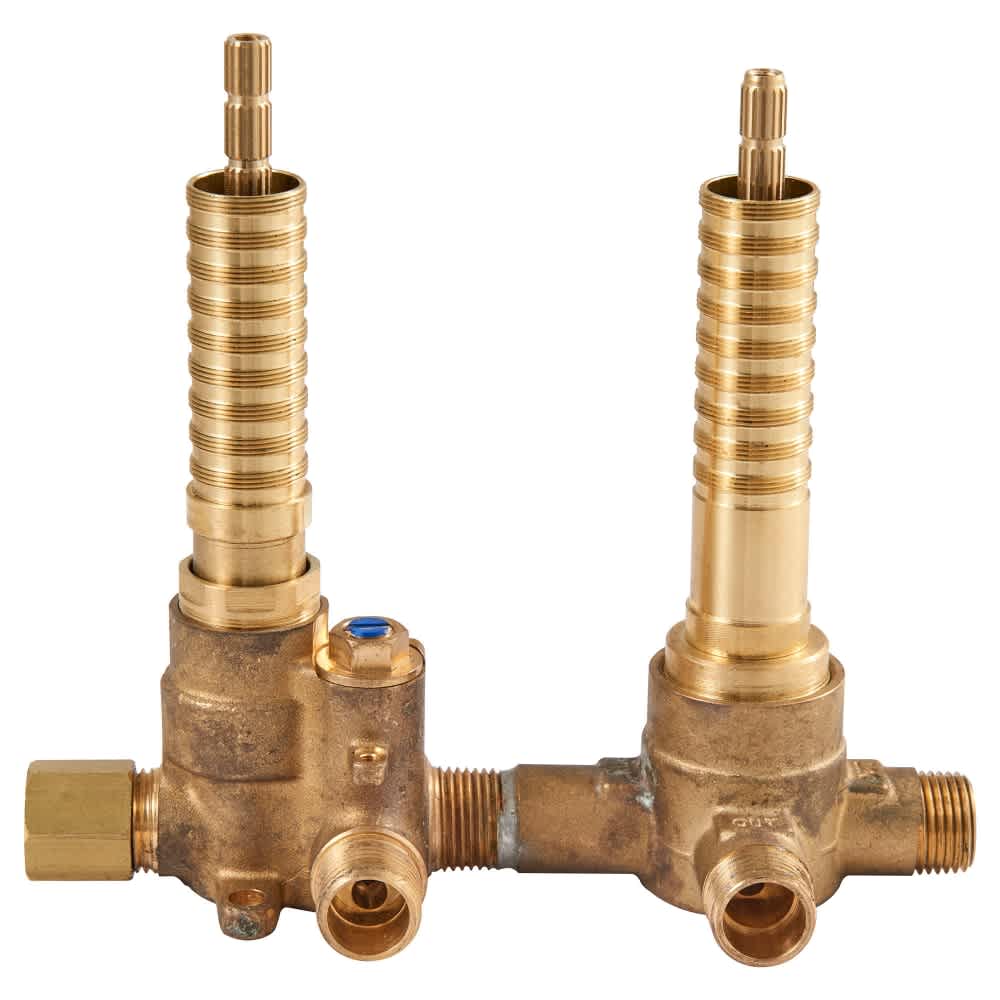  D35005522 2 Handle Thermostatic Rough In  2  way diverter for discrete functions
