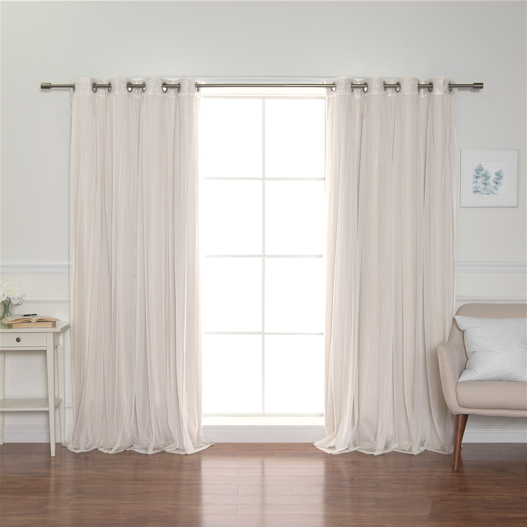 Best Home Fashion MM-GS-JC-12-96-LINEN curtains - View #4