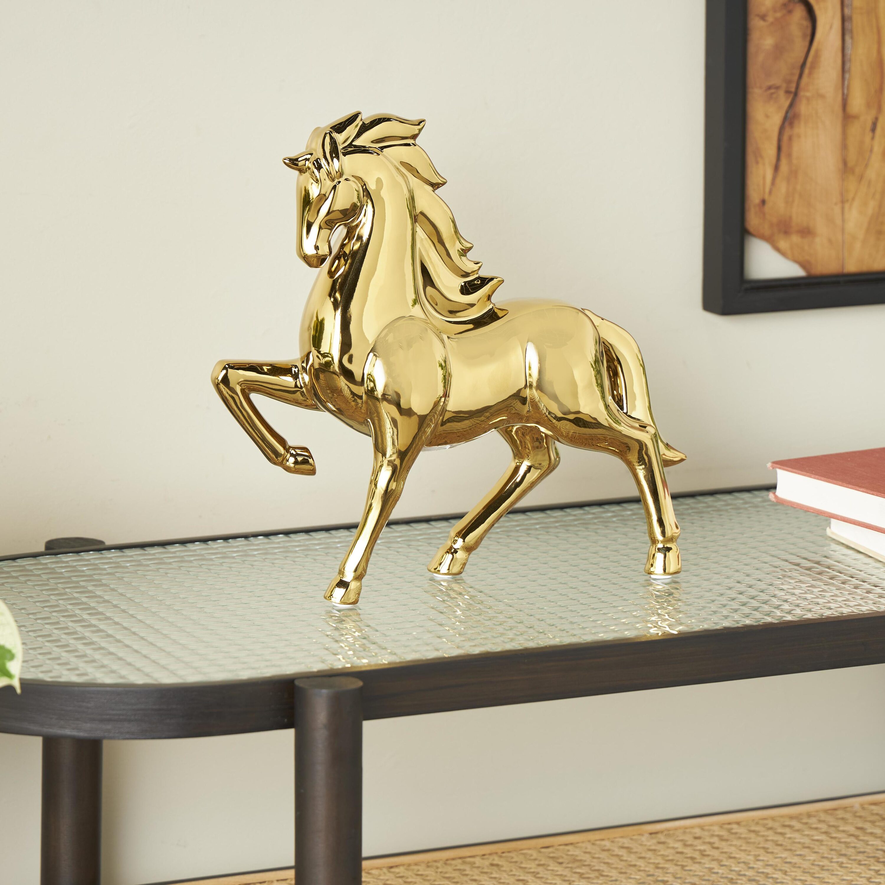 Grayson Lane 822607 Gold Ceramic Modern Sculpture