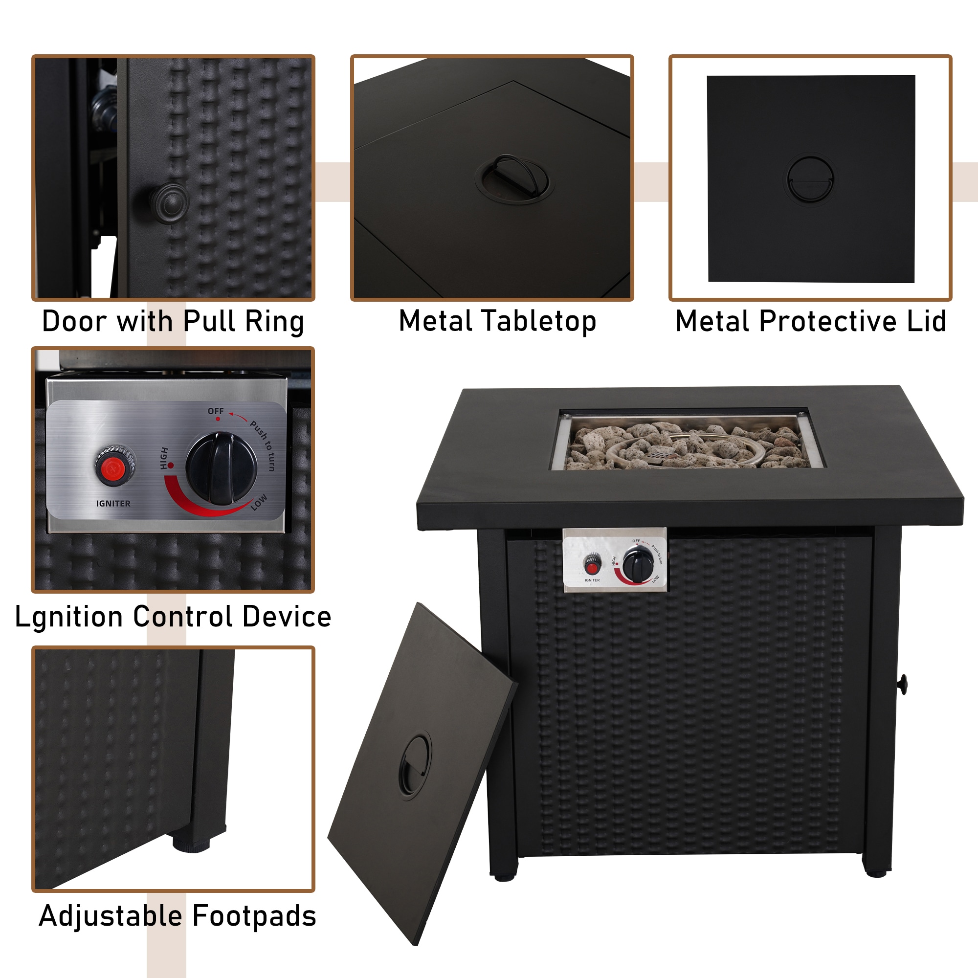 CASAINC ZY-50 Outdoor-Gas-Firepits - View #4