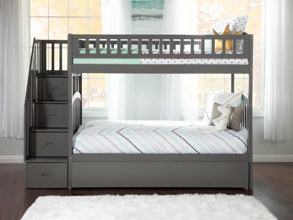 AFI Furnishings Westbrook Grey Twin Over Twin Bunk Bed at Lowes.com