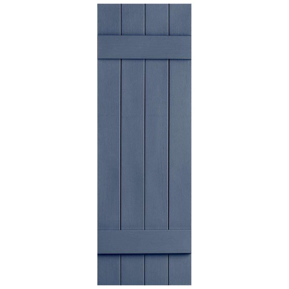 Alpha 14.31-in W x 35-in H Blue Paintable Board and Batten Exterior ...