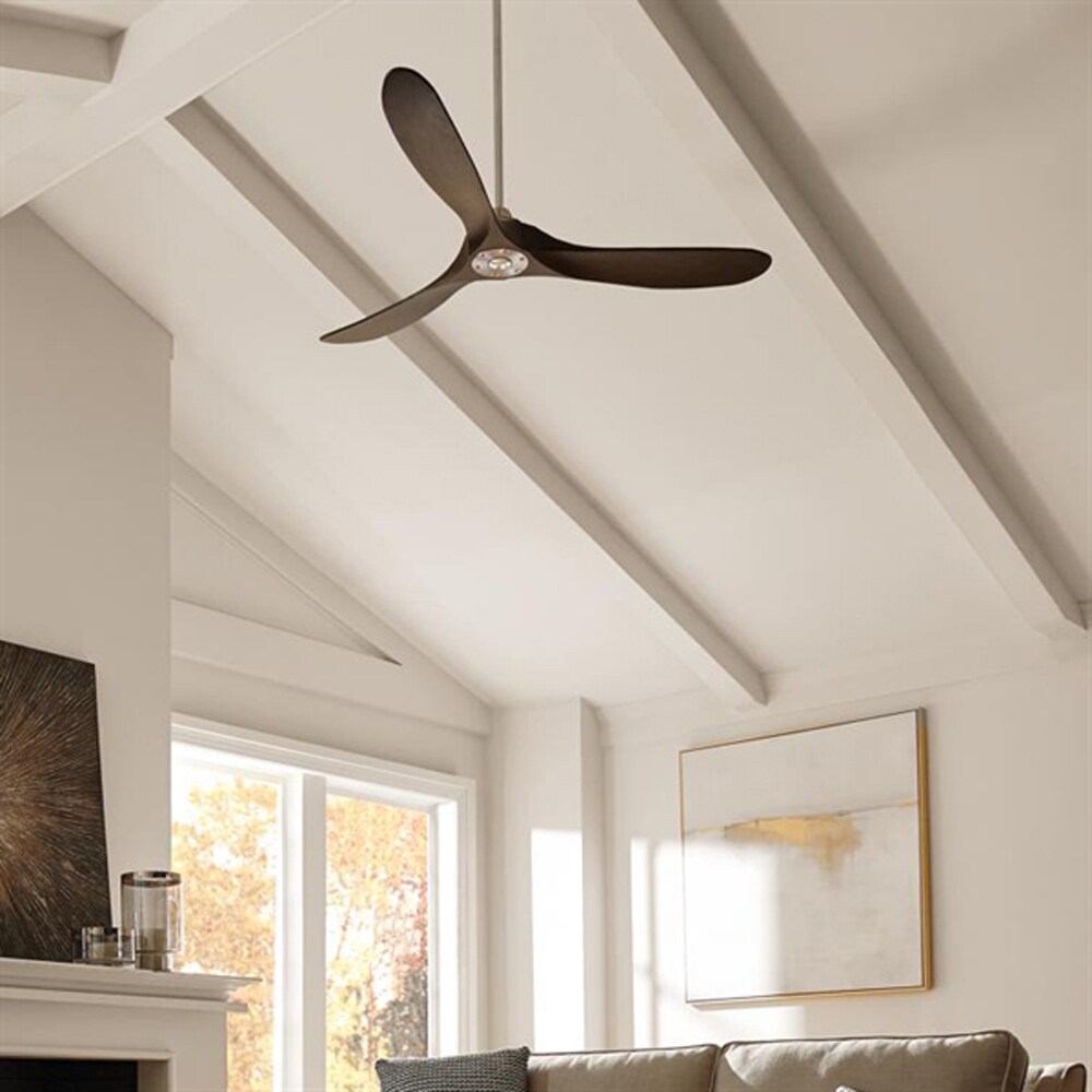 Maverick 60'' White and Gold Ceiling Fan with Remote
