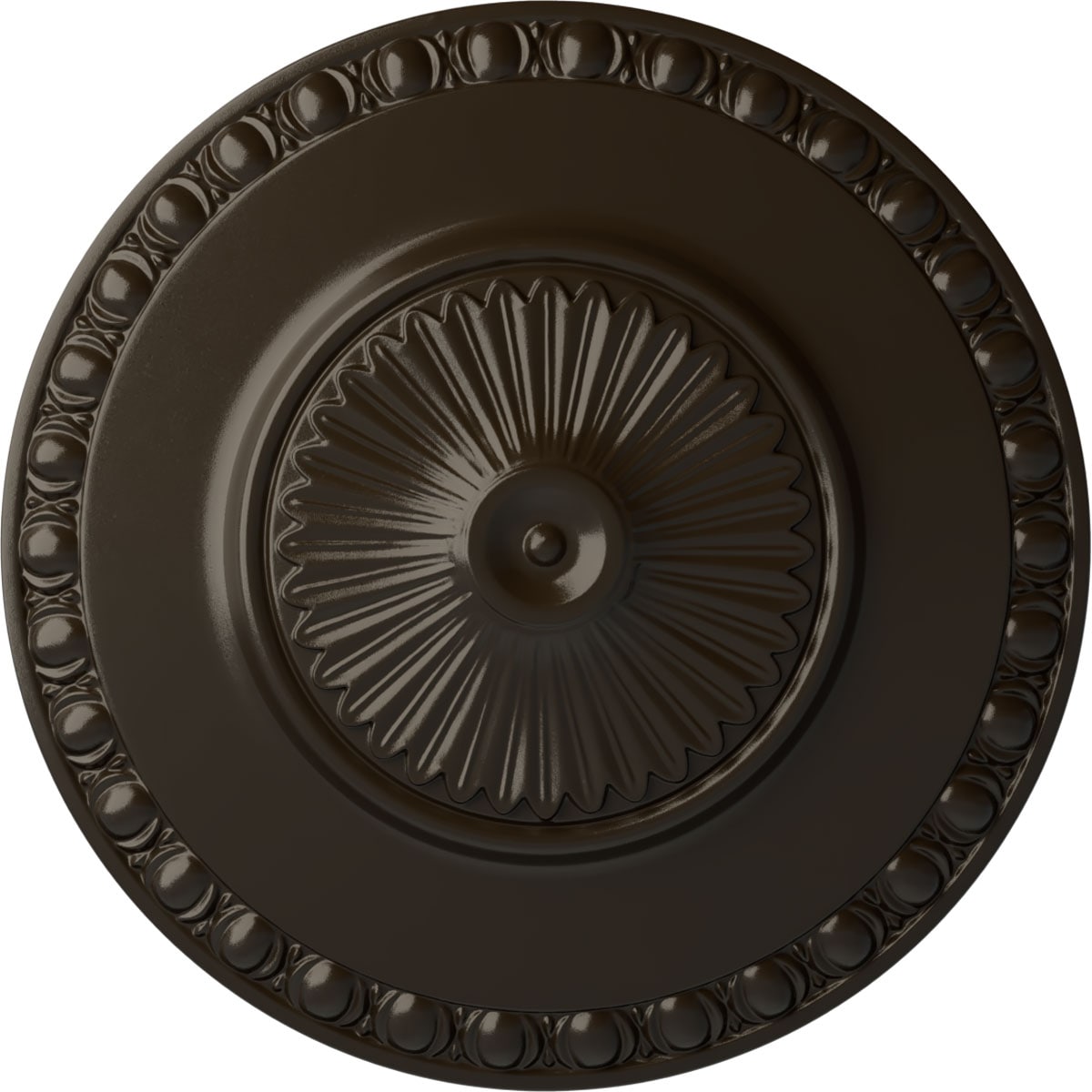 Ekena Millwork CM23LYSHF Lyon 23.5-in W x 23.5-in L Painted Stone Hearth Polyurethane Whole Ceiling Medallion