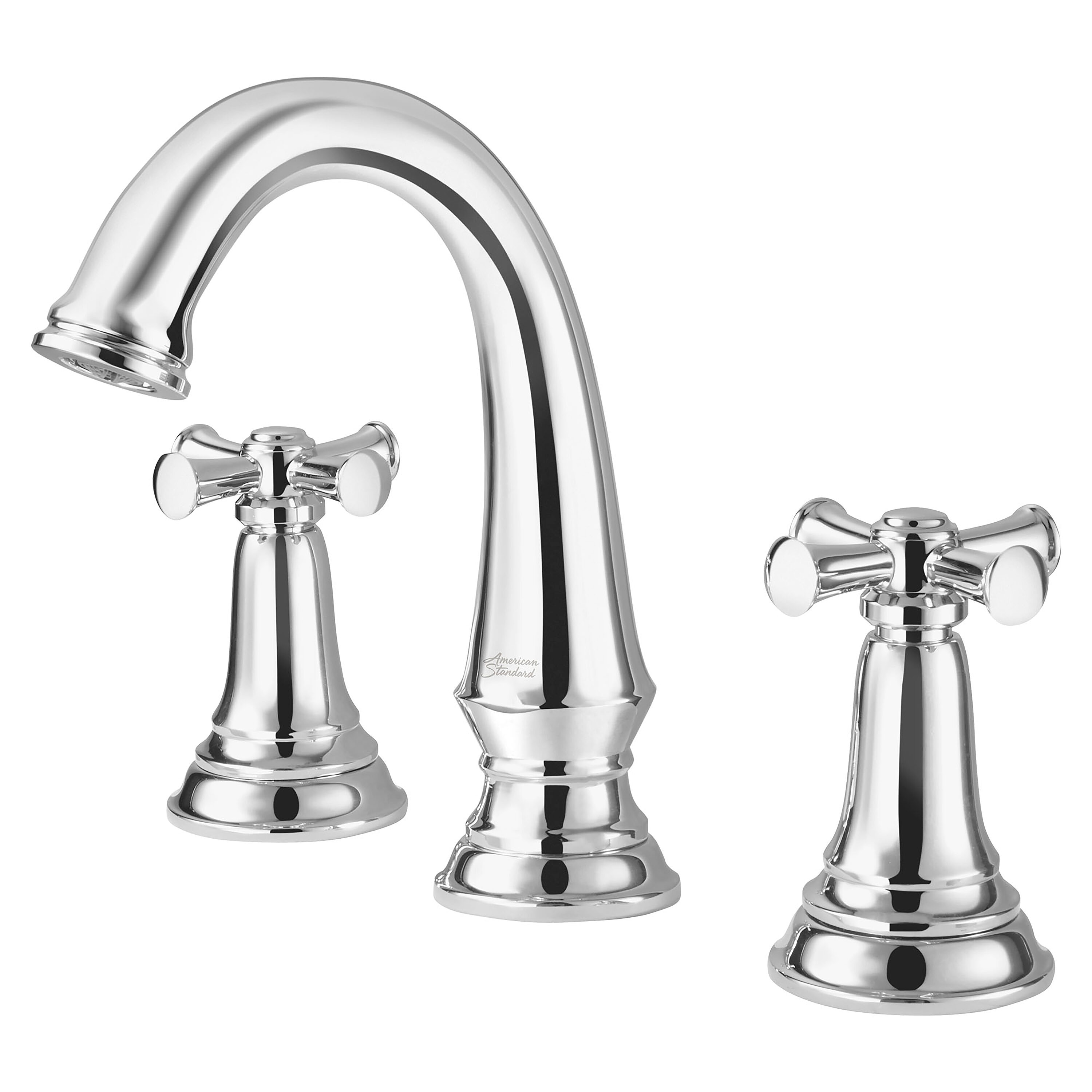 Delancey Polished Chrome 7.75" High 2-Handle Modern Bathroom Faucet