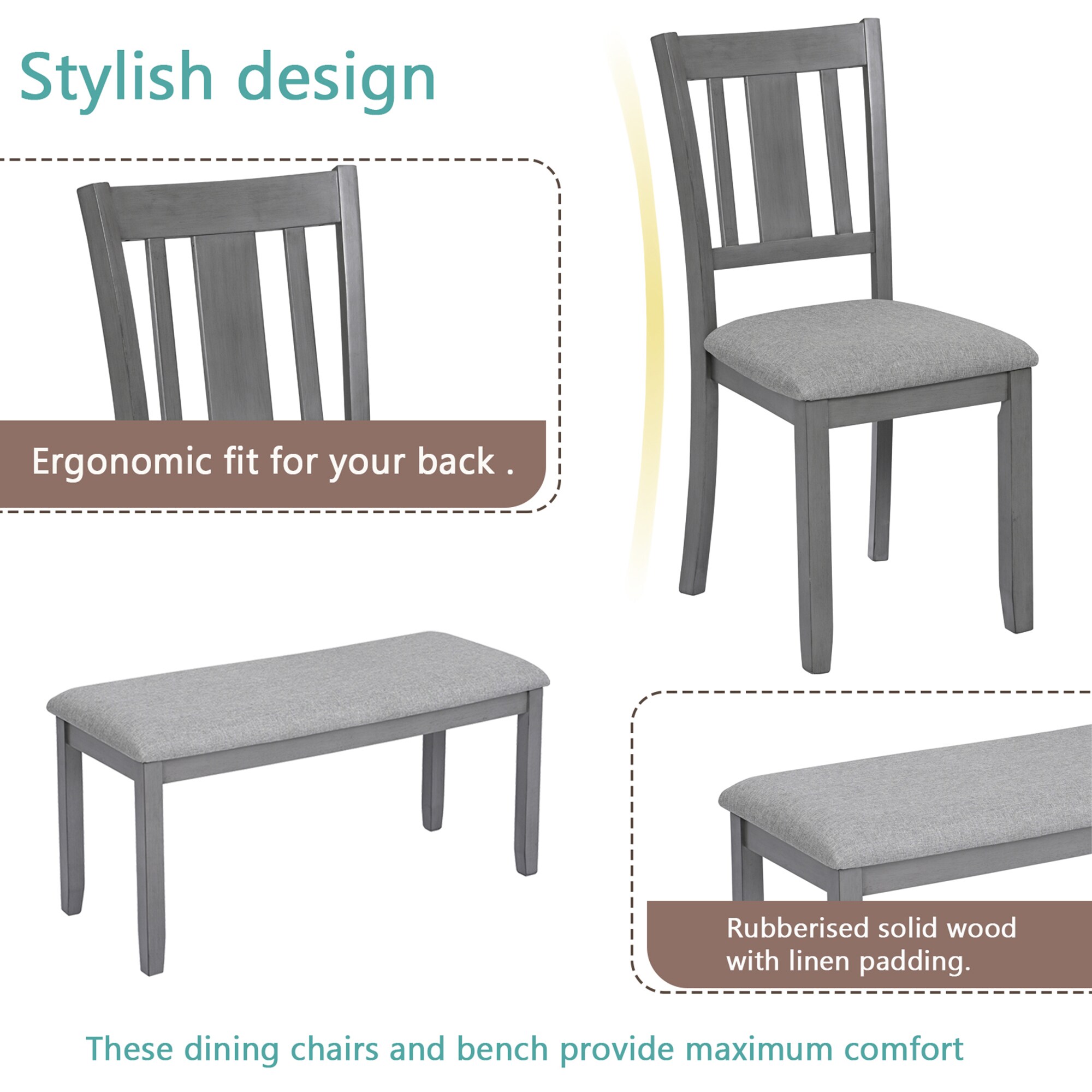 SINOFURN SYA330114WT Dining-Sets - View #4