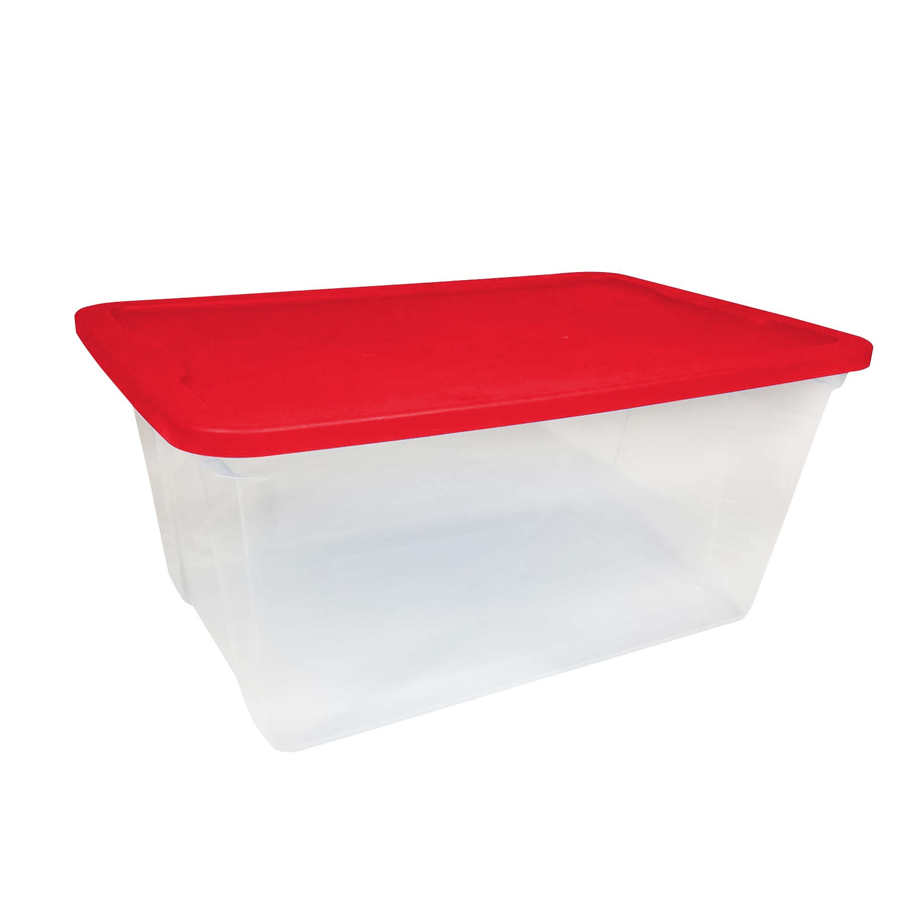 Holiday Living Small 3.75-Gallons (15-Quart) Clear W/Red Lid