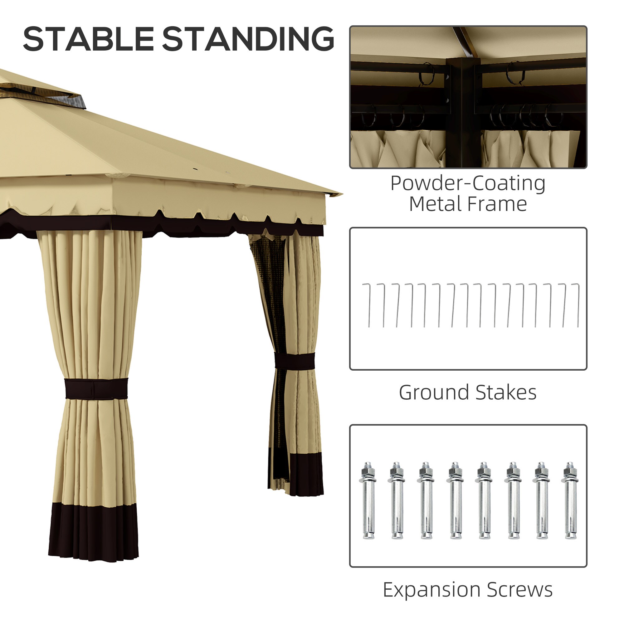 LUXEYARD DS-M-BAC06918 Wood-Resin-Gazebos - View #9