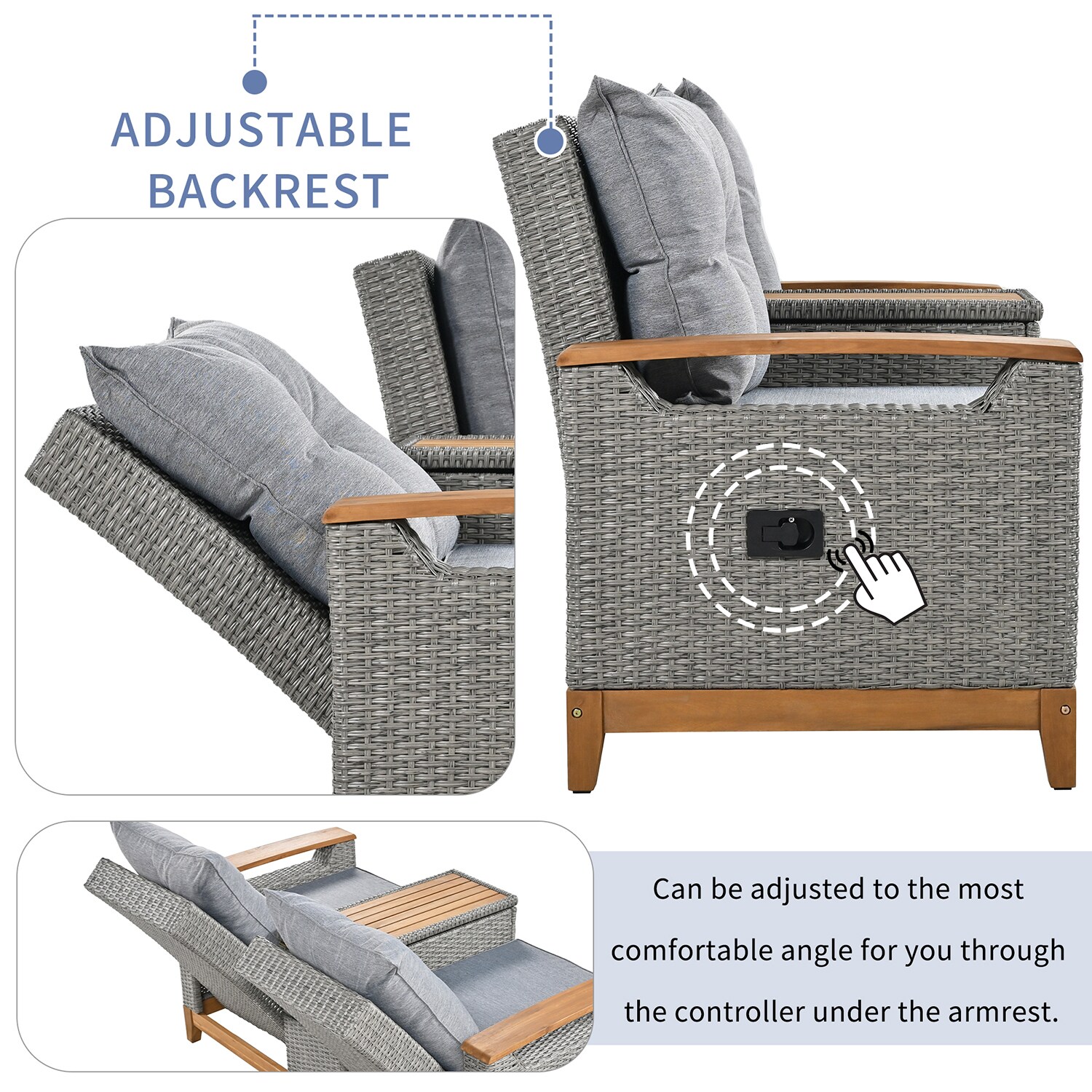 SINOFURN SYA020118BG Patio-Sofas-Daybeds - View #6