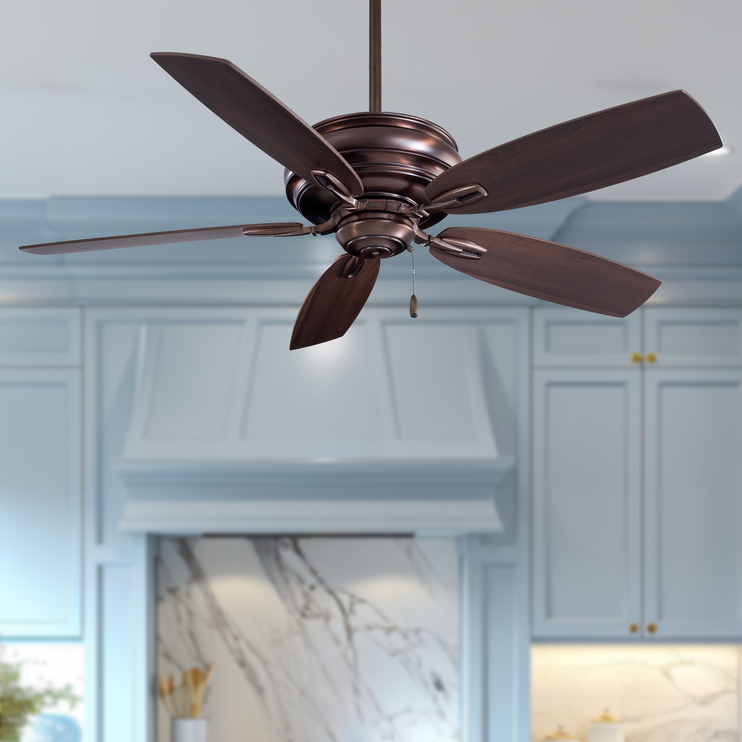 Minka Aire Timeless 54-in Dark Brushed Bronze with Dark Maple Blades ...