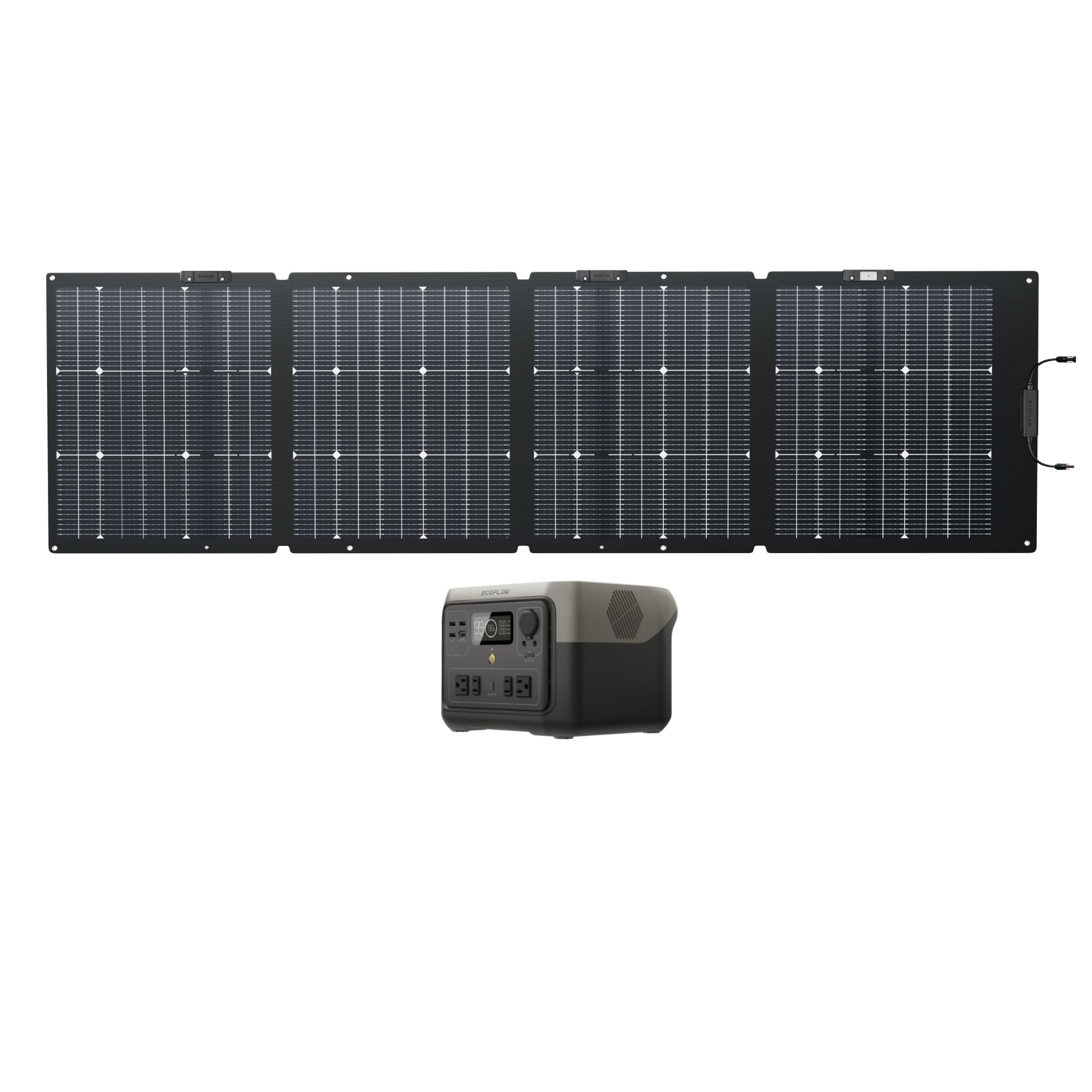 EcoFlow RIVER 2 Max with NextGen 160W Solar Panel 500-Watts Portable Power Station (1 Solar Panel Included) R2M+NG160 Sansujyuku sansujyuku.com