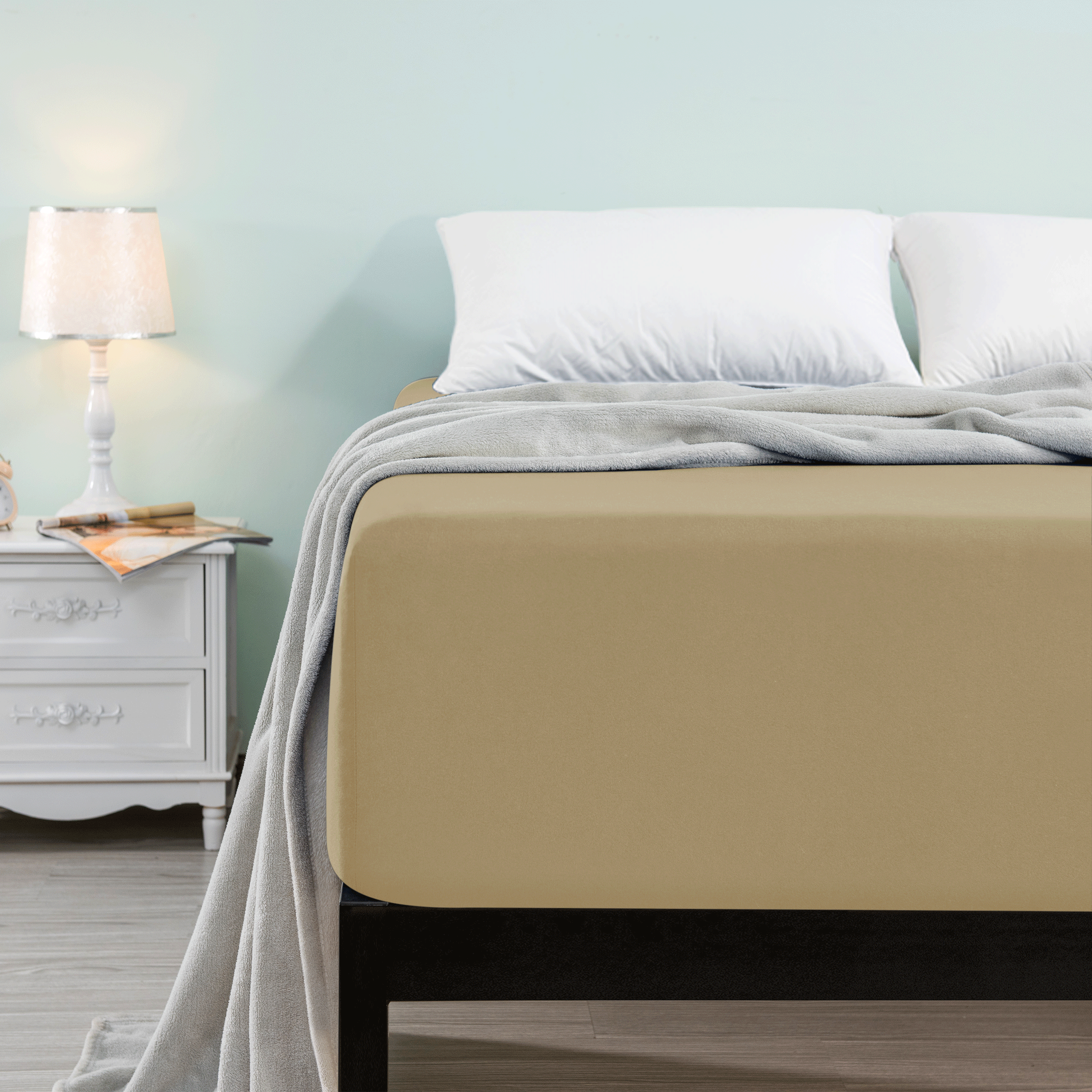 Hastings Home 14-in D Cotton Twin Extra Long Encasement Mattress Cover with Bed  Bug Protection in the Mattress Covers & Toppers department at