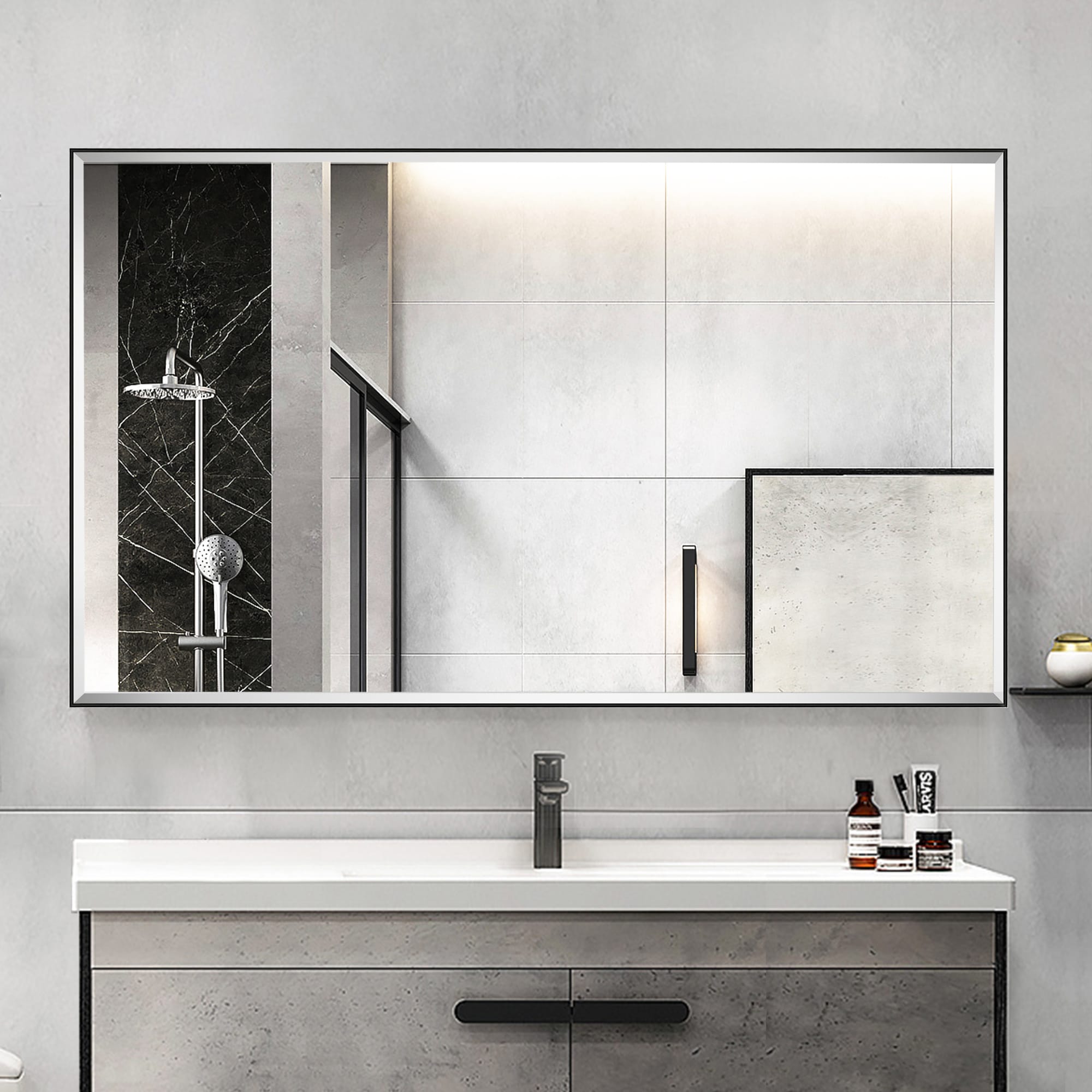 GETLEDEL MR-4607BK Framed-Bath-Mirrors - View #8