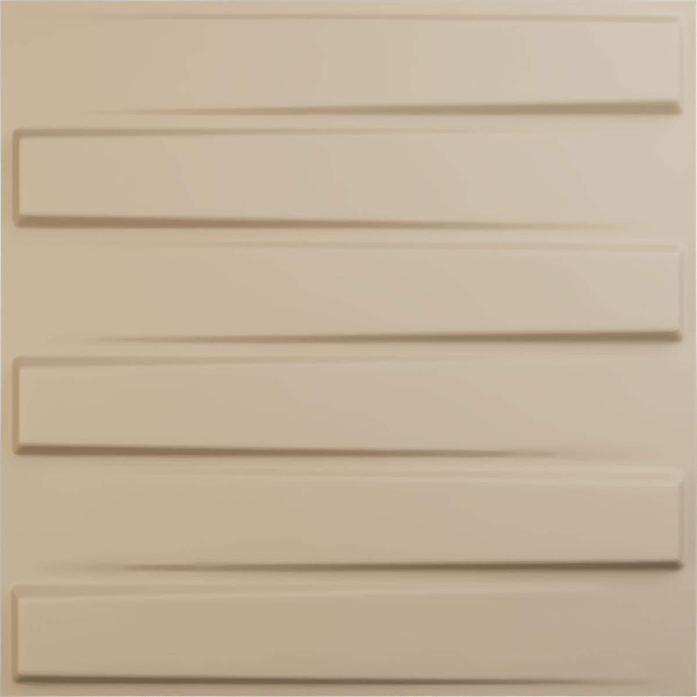 Ekena Millwork WP20X20KYGBE 19-5/8-in x 19-5/8-in Embossed Paintable/Stainable Brown/Tan PVC Abstract Wall Panel ( 2.67-sq ft )