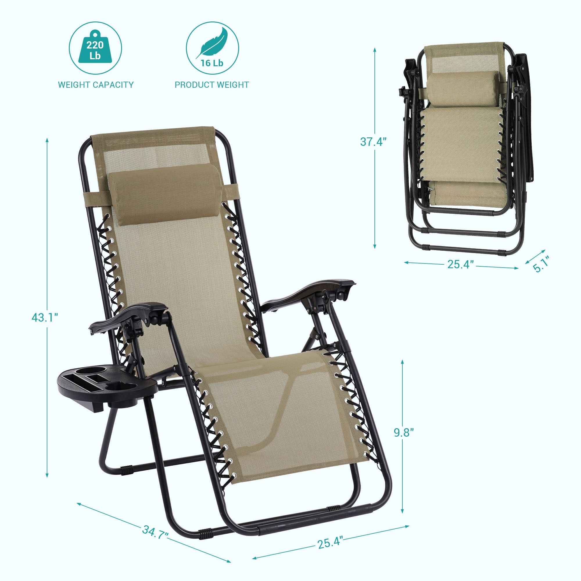 ACEGOSES LW-LF002BG Patio-Chairs - View #3