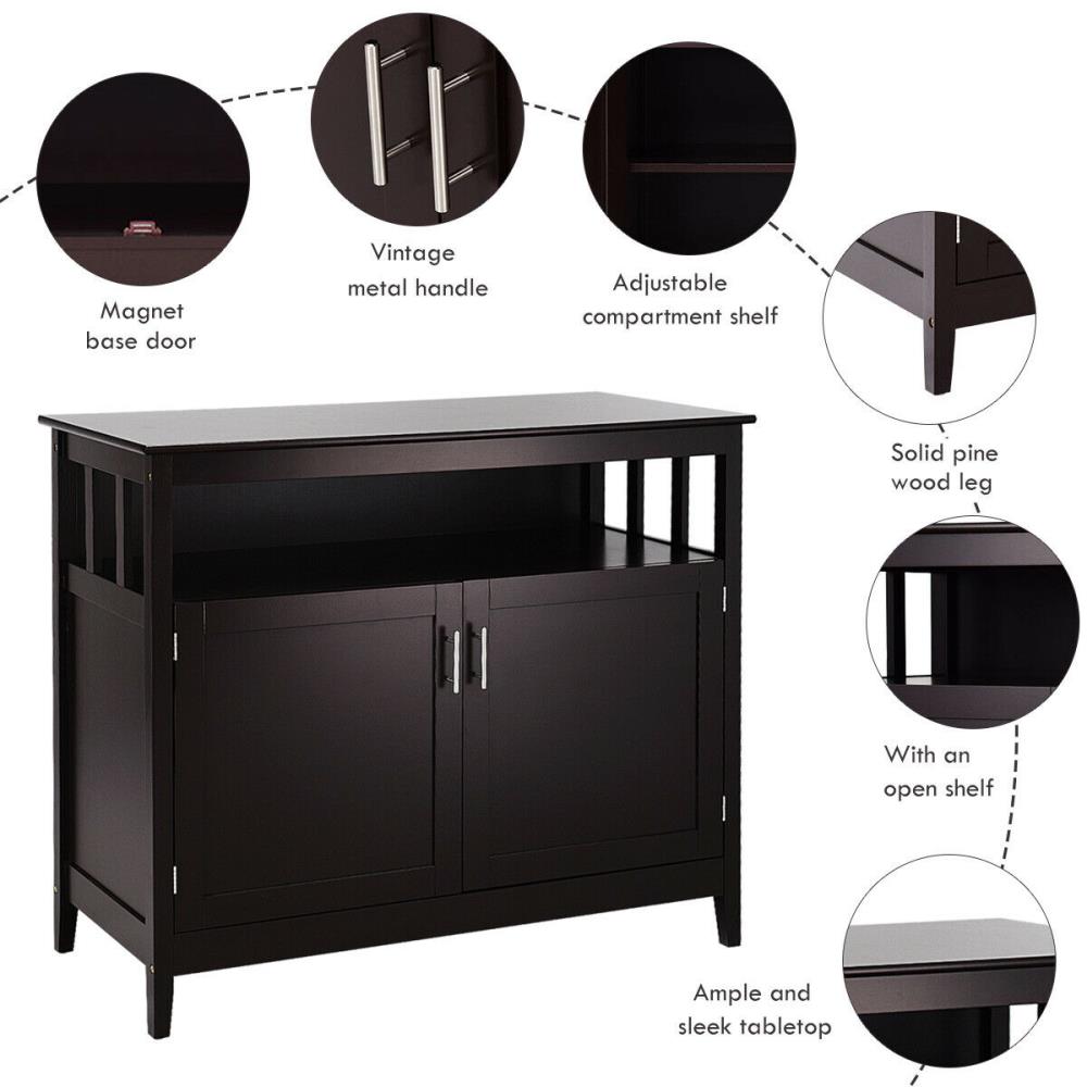 Costway HW53869BN Dining-Kitchen-Storarge - View #3