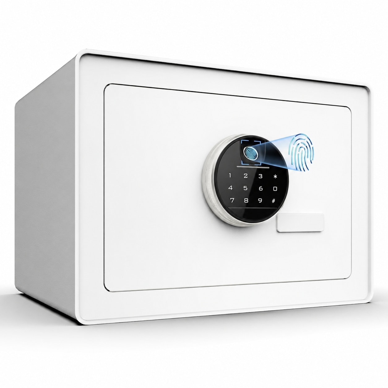 Oyezvary  Luxury Jewelry Safe with Fingerprint and Keypad Lock Document Safe Box with Soft Velvet Lining Removable Shelf High Security for Home