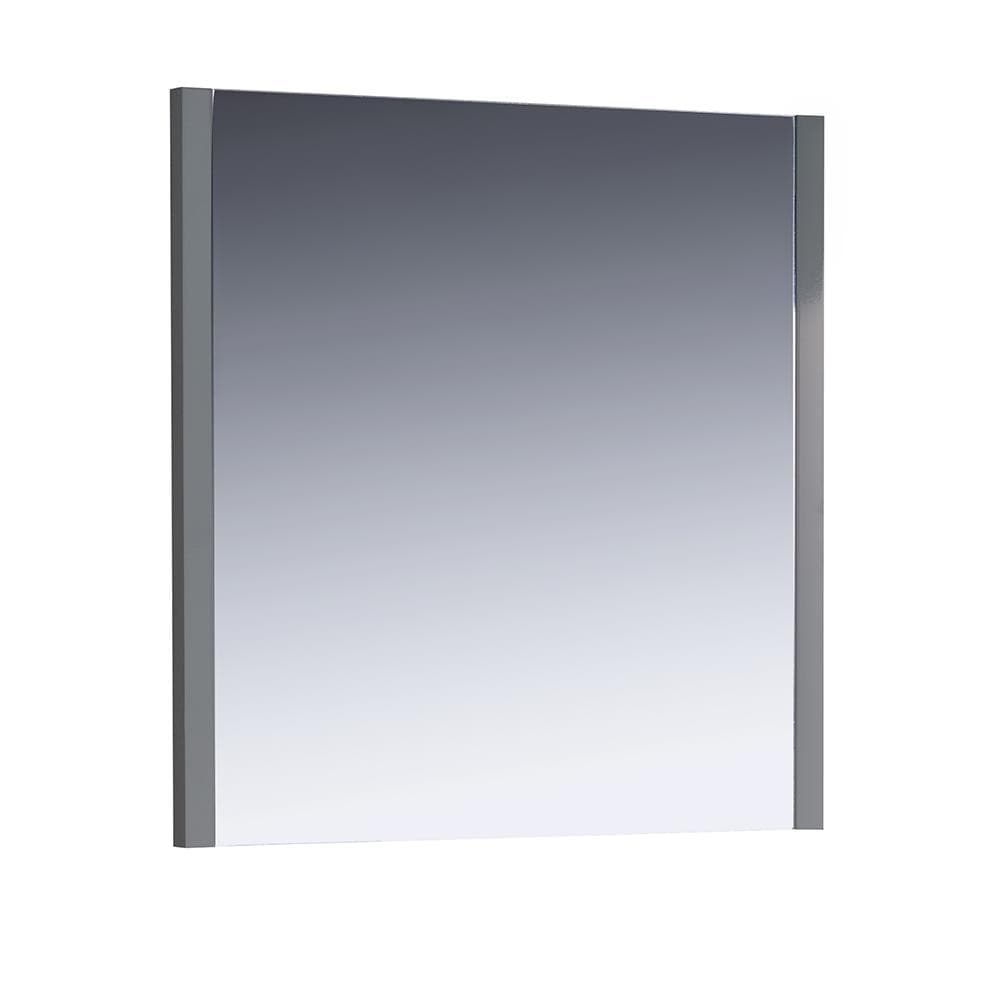 Fresca FMR6236GR Torino 32-Inches x 31.5-Inches Framed Square Bathroom Vanity Mirror ( Grey )