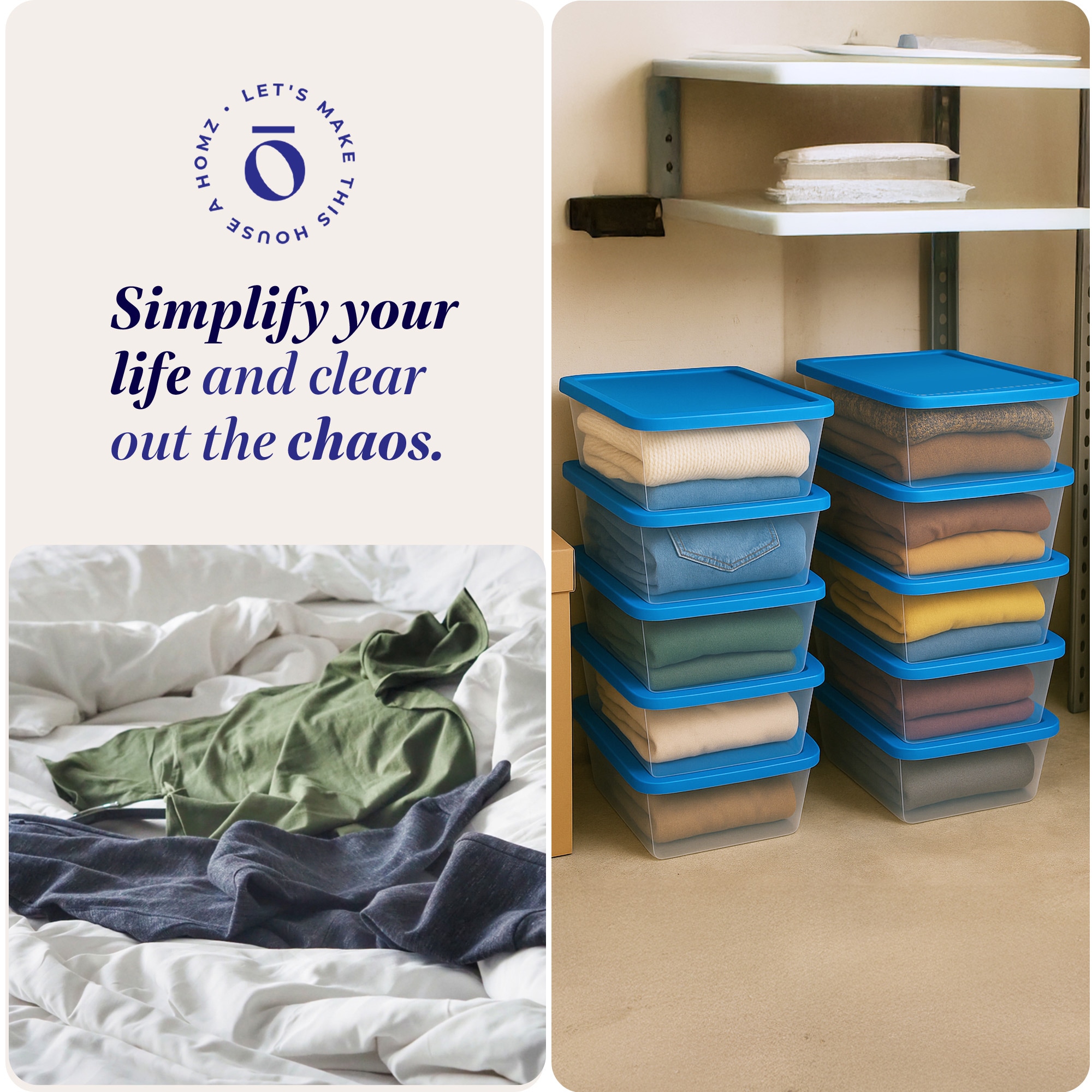 Homz Products 323705 Plastic-Storage-Totes - View #5