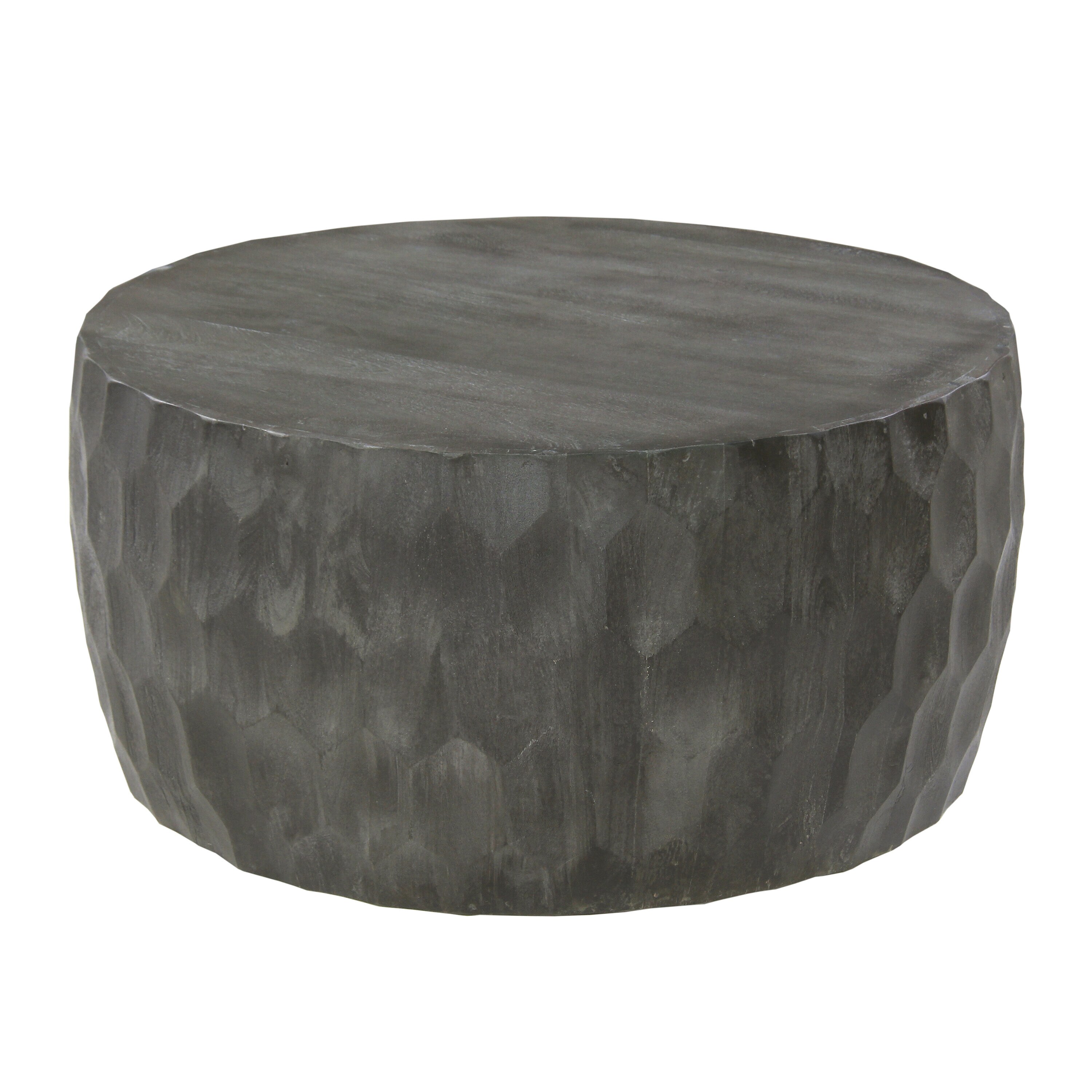 Benzara UPT-270557 Gray Wood Modern Coffee Table