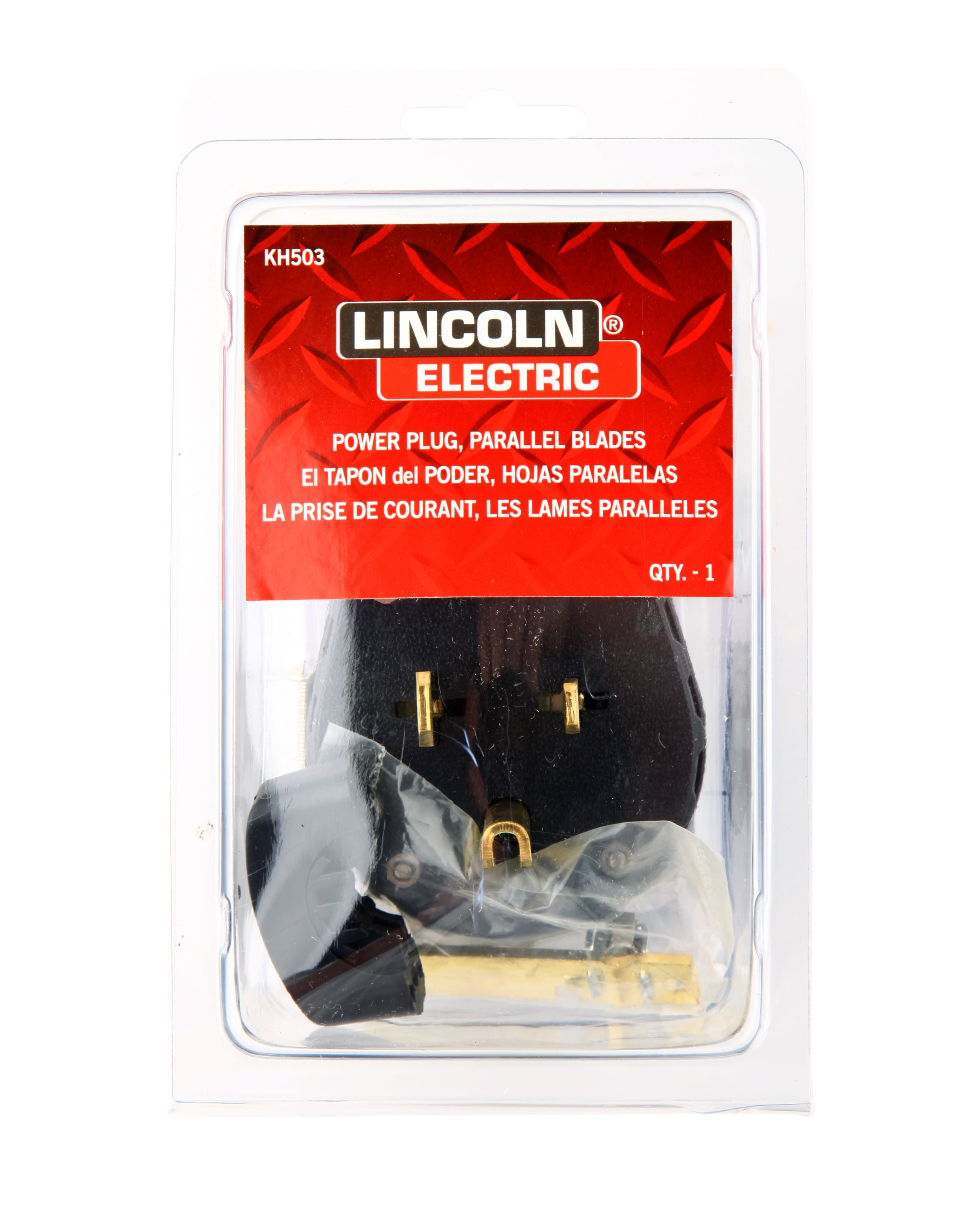 Lincoln Electric Black Welding Plug, 50-Amp, 230-Volt 6.50P Male