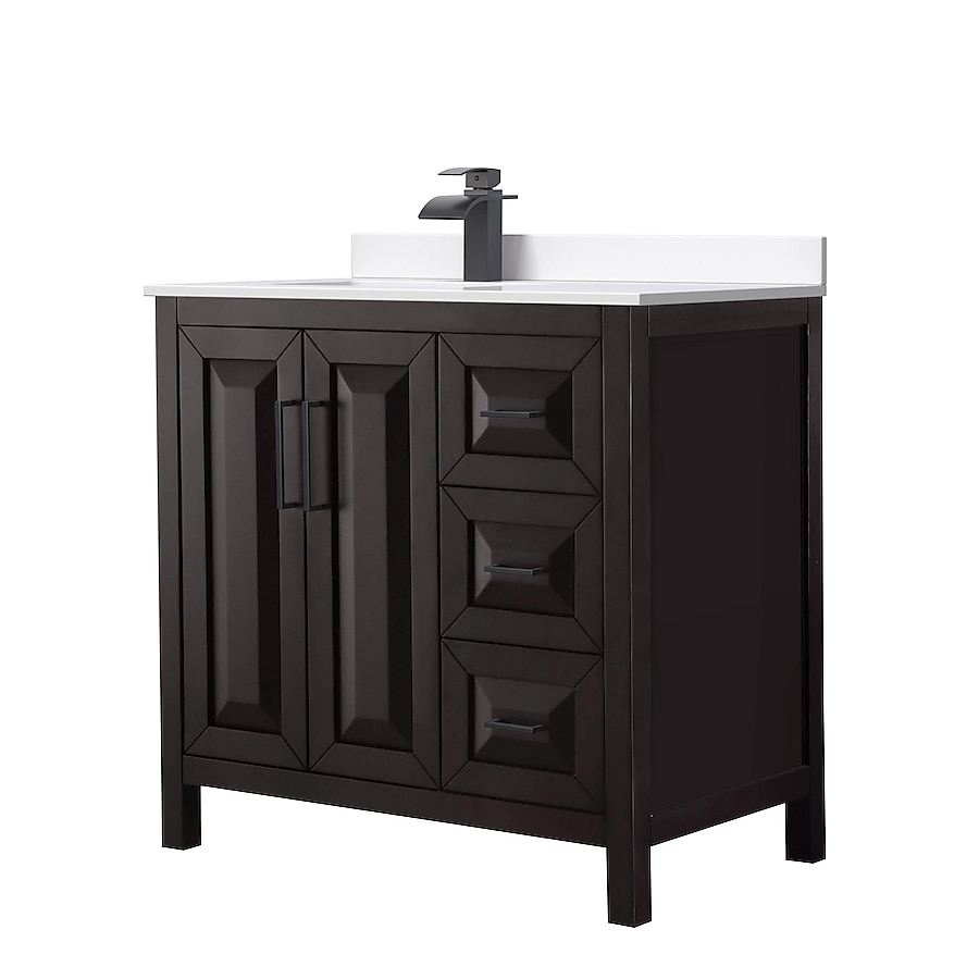 Wyndham Collection Daria 36-in Dark Espresso Bathroom Vanity Cabinet Wyndham Collection Daria 36-in Dark Espresso Bathroom Vanity Cabinet