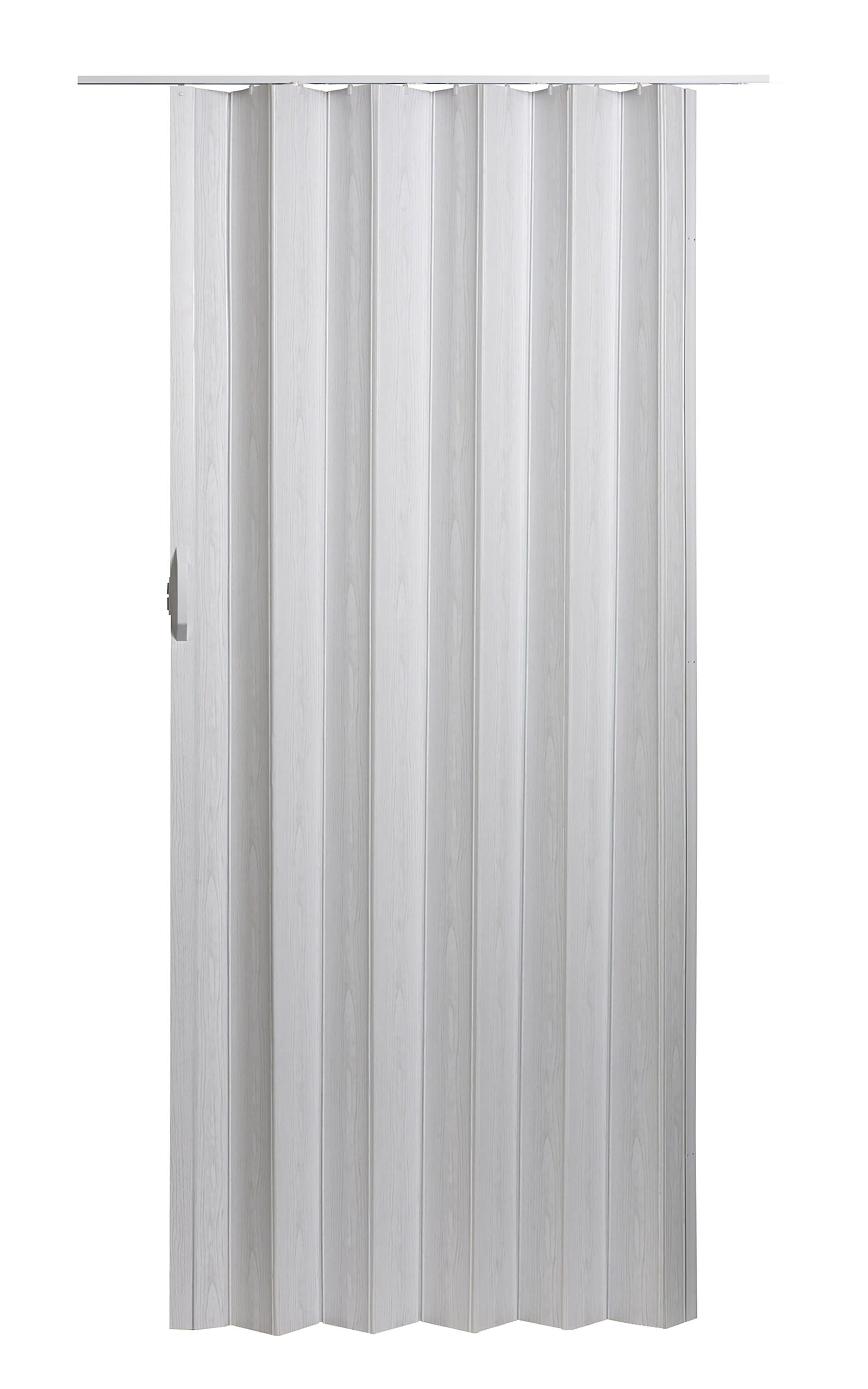 Spectrum HSR3680M Regent 36-in x 80-in Reversible/Universal Handing White mist PVC Accordion Door ( Hardware Included )