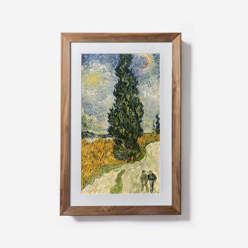 NETGEAR MC227HW-100PAS Walnut Wood Digital Picture Frame