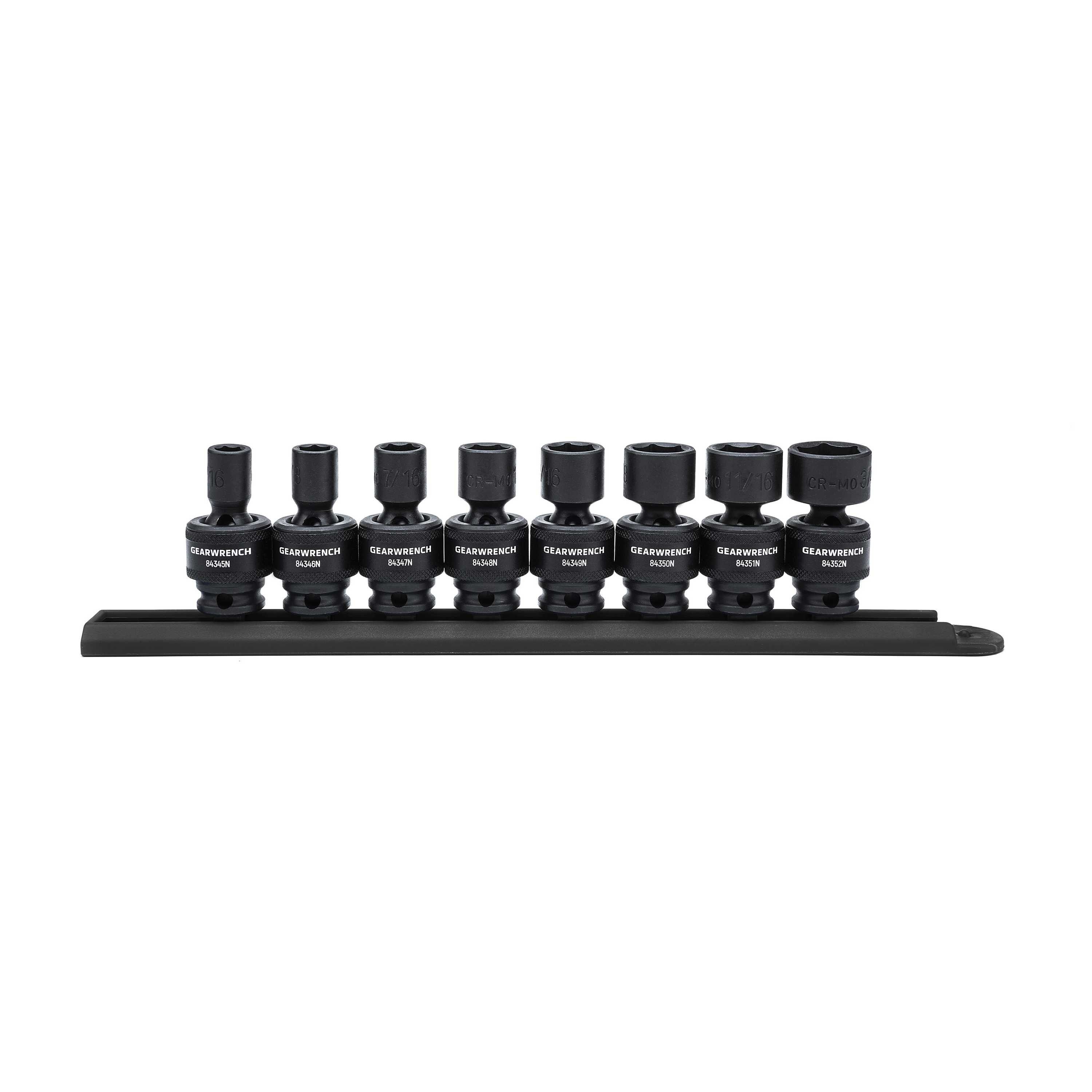 GEARWRENCH 84917N 8 -Piece Standard (SAE) 3/8-in Drive Set 6-point Impact Socket Set