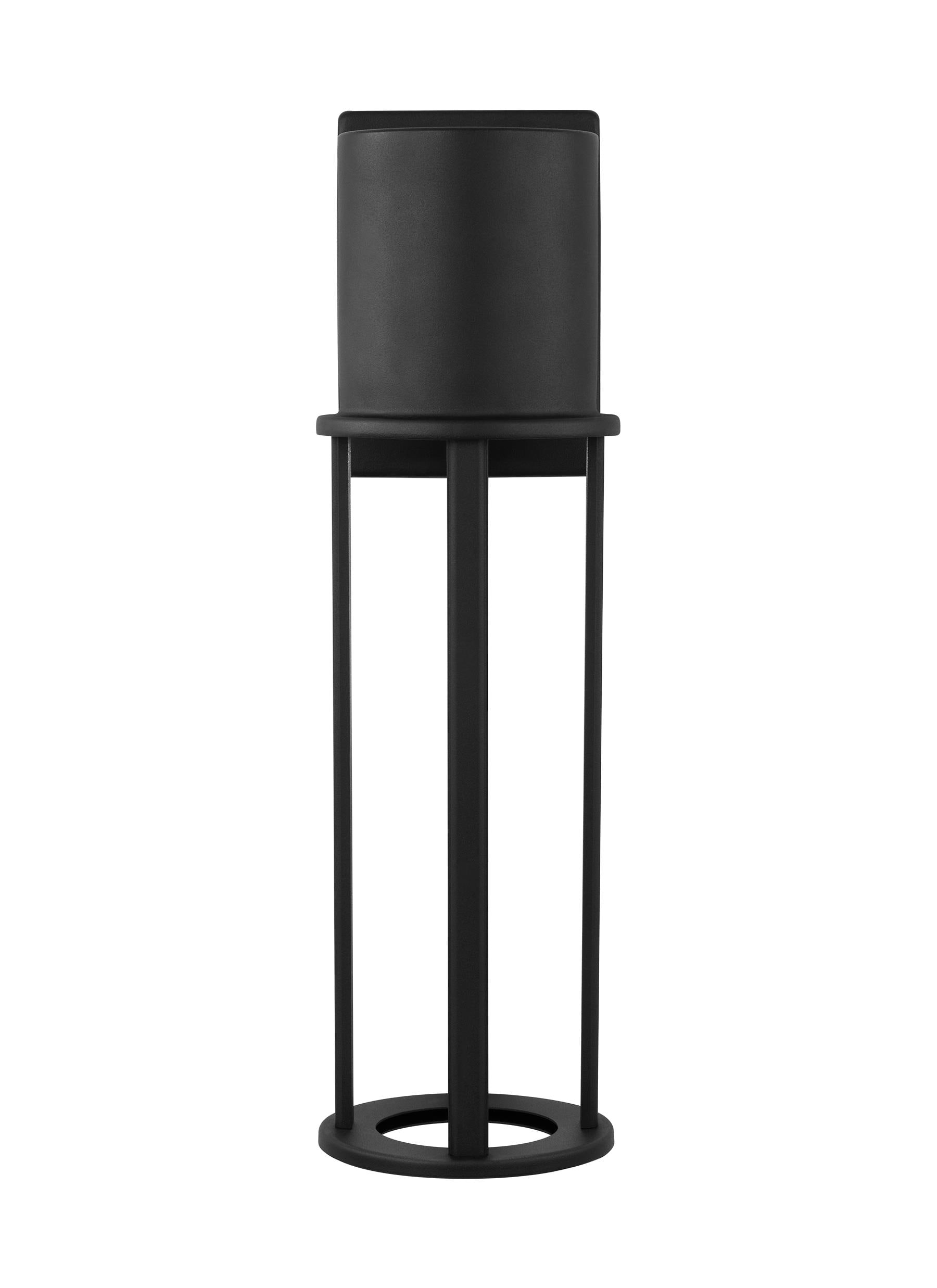 Generation Lighting 8745893S-12 Union 1 -Light 18.75-in H Black Hardwired Dark Sky Integrated LED Outdoor Wall Light